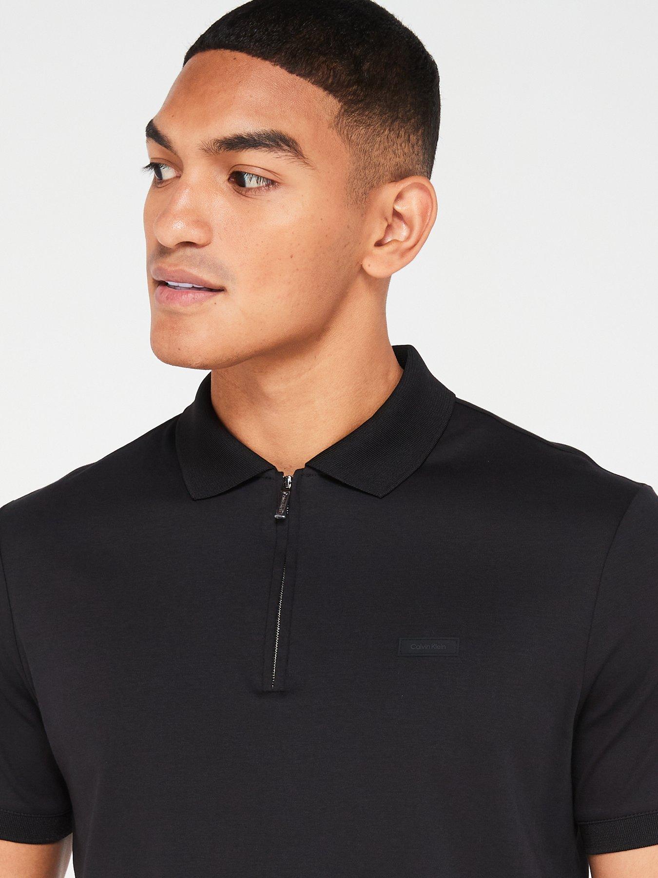 calvin-klein-calvin-klein-smooth-cotton-zip-neck-polo-shirt-blackoutfit