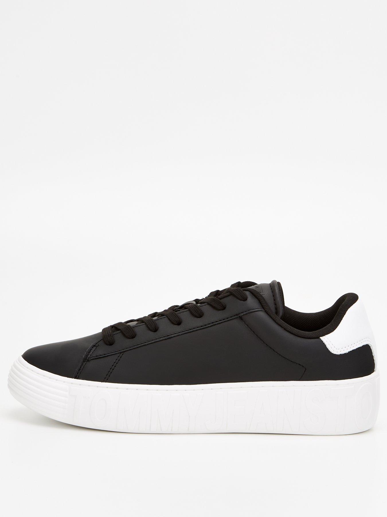 Tommy Hilfiger supercup leather stripe sneakers in white