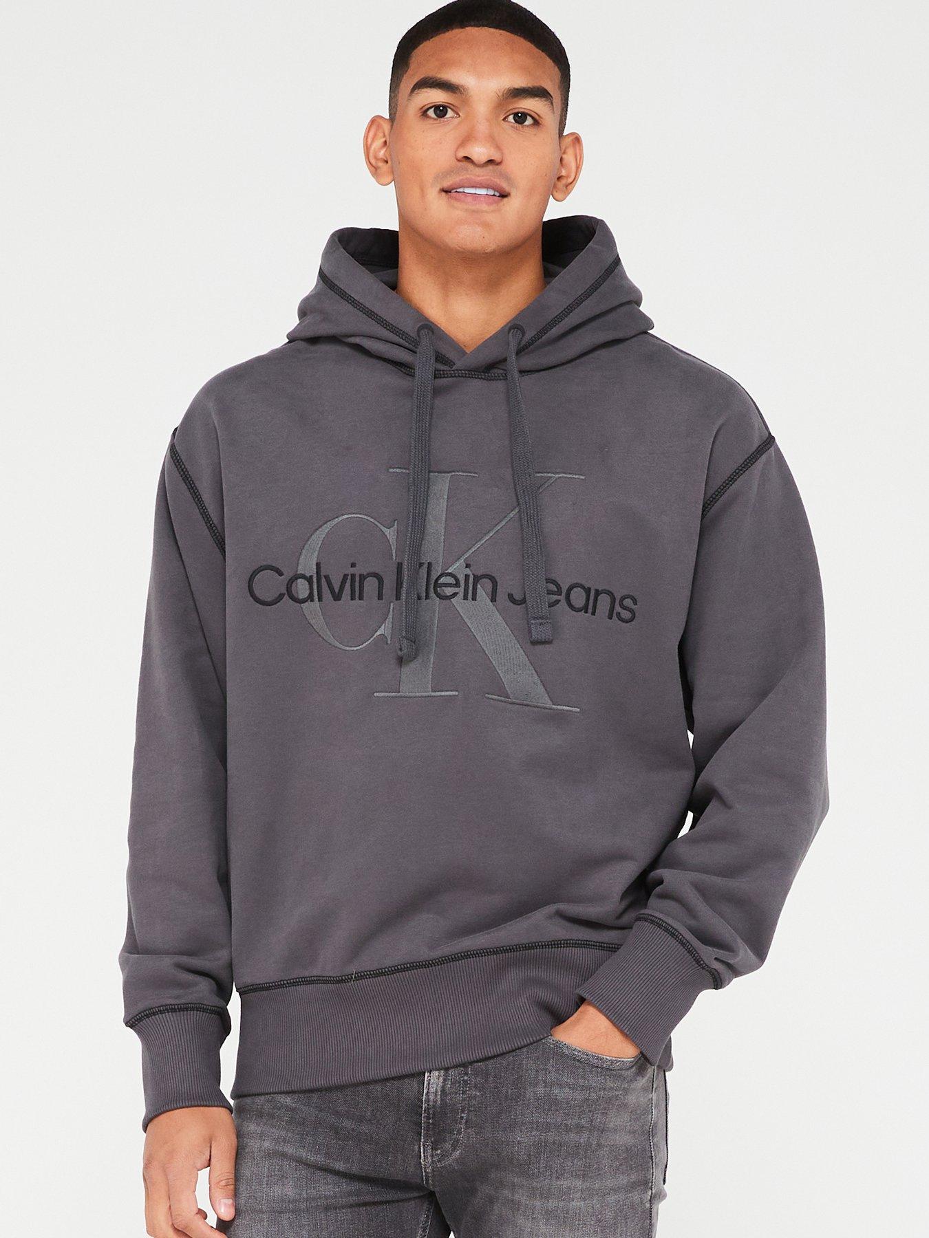 Calvin Klein Jeans MICRO MONOLOGO HOODIE Black - Fast delivery