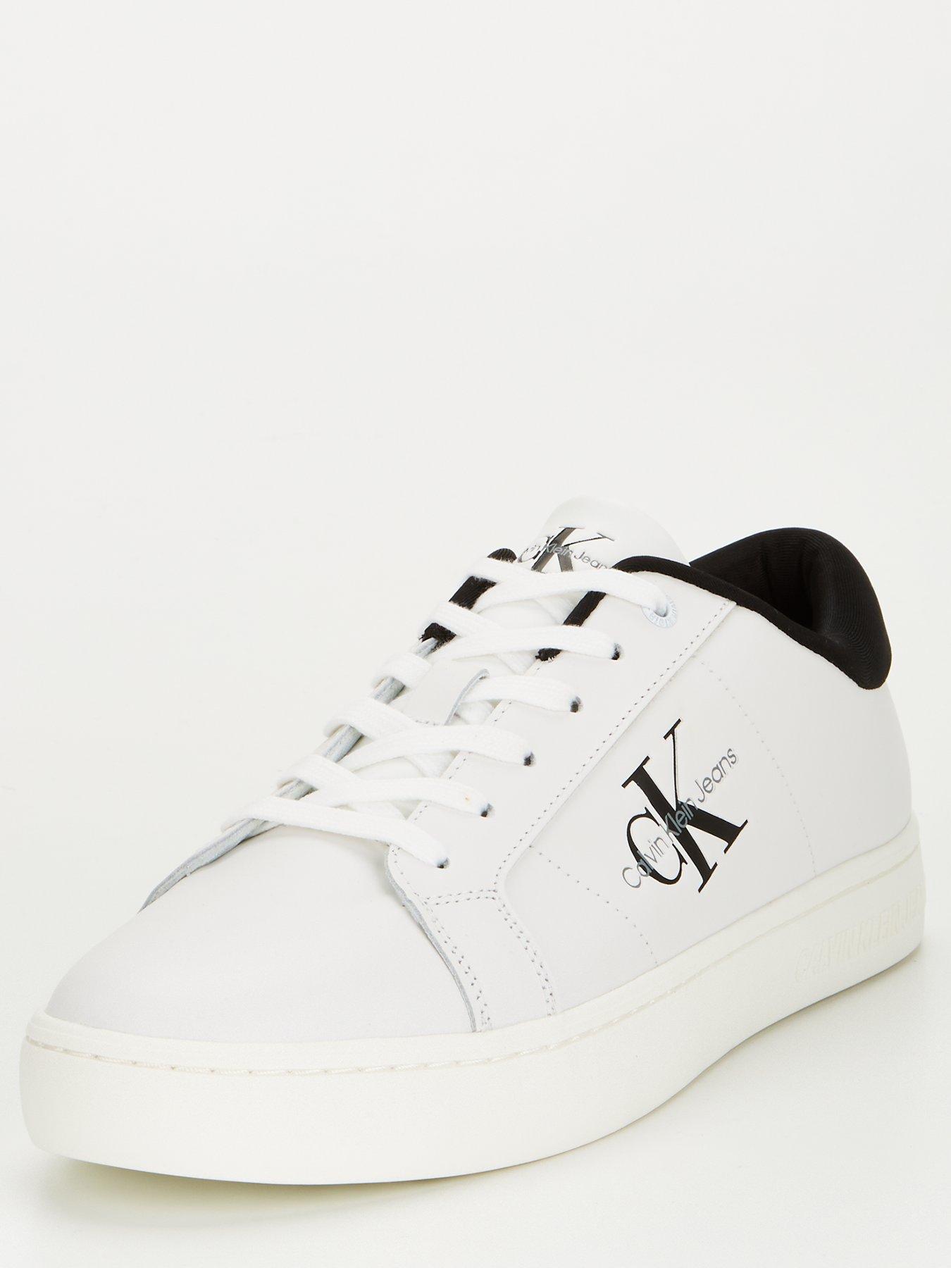 calvin-klein-jeans-calvin-klein-jeans-classic-cupsole-low-leather-trainer-whiteblackstillFront