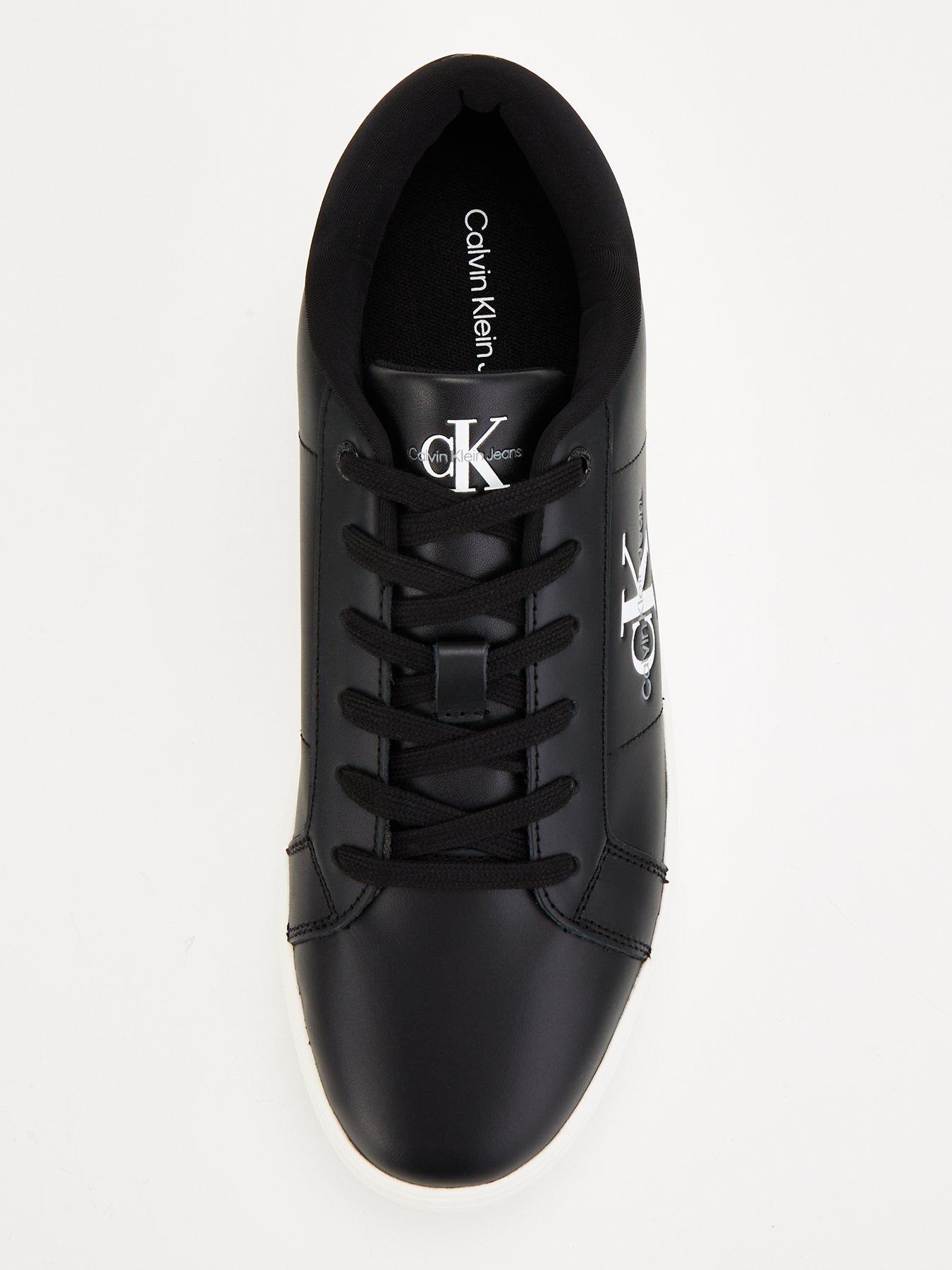 calvin-klein-jeans-calvin-klein-jeans-classic-cupsole-low-leather-trainer-blackwhiteoutfit