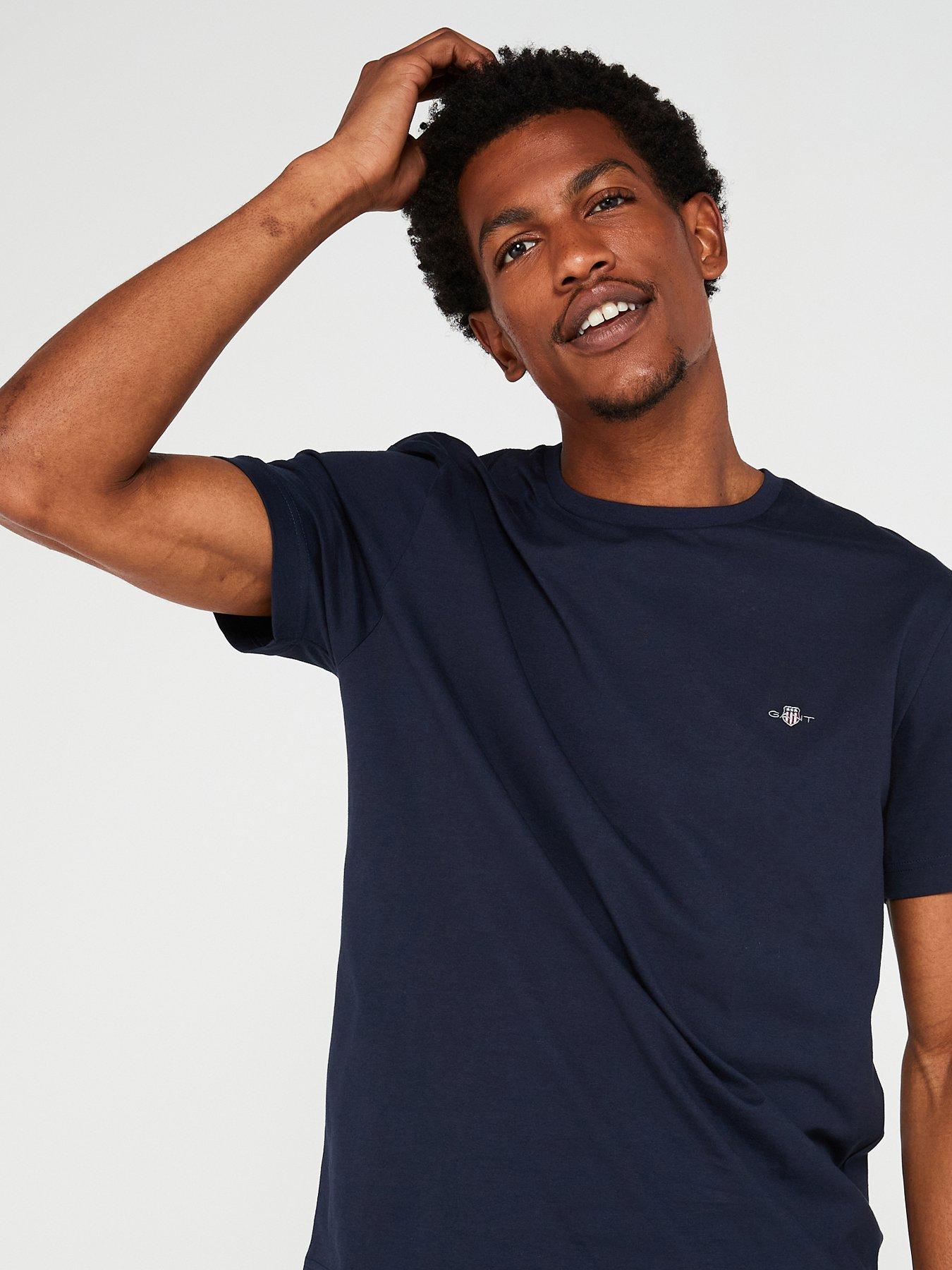 Image 4 of 4 of GANT Reg Shield Shortsleeve T-Shirt - Dark Blue