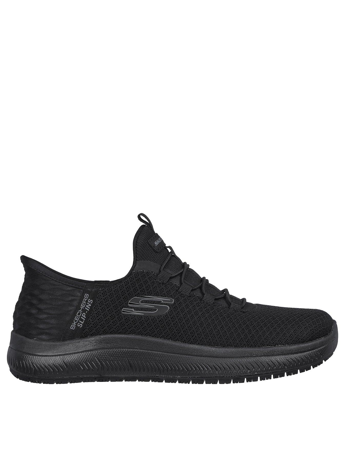 Image 1 of 5 of Skechers Workwear Summits Slip Resistant Slip-ins Trainer - Black