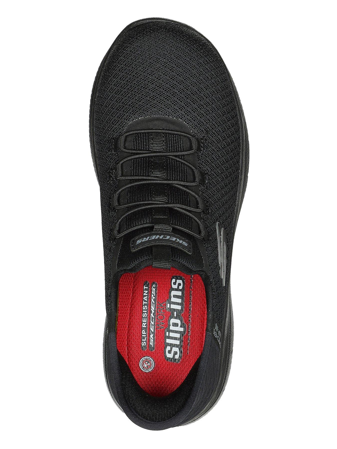 Image 3 of 5 of Skechers Workwear Summits Slip Resistant Slip-ins Trainer - Black