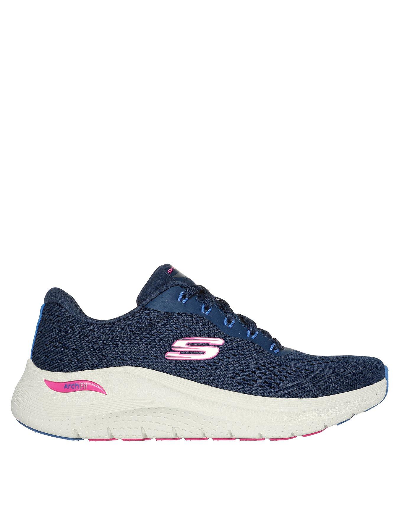 Image 1 of 5 of Skechers Arch Fit 2.0 Mesh Lace-up Trainer - Navy