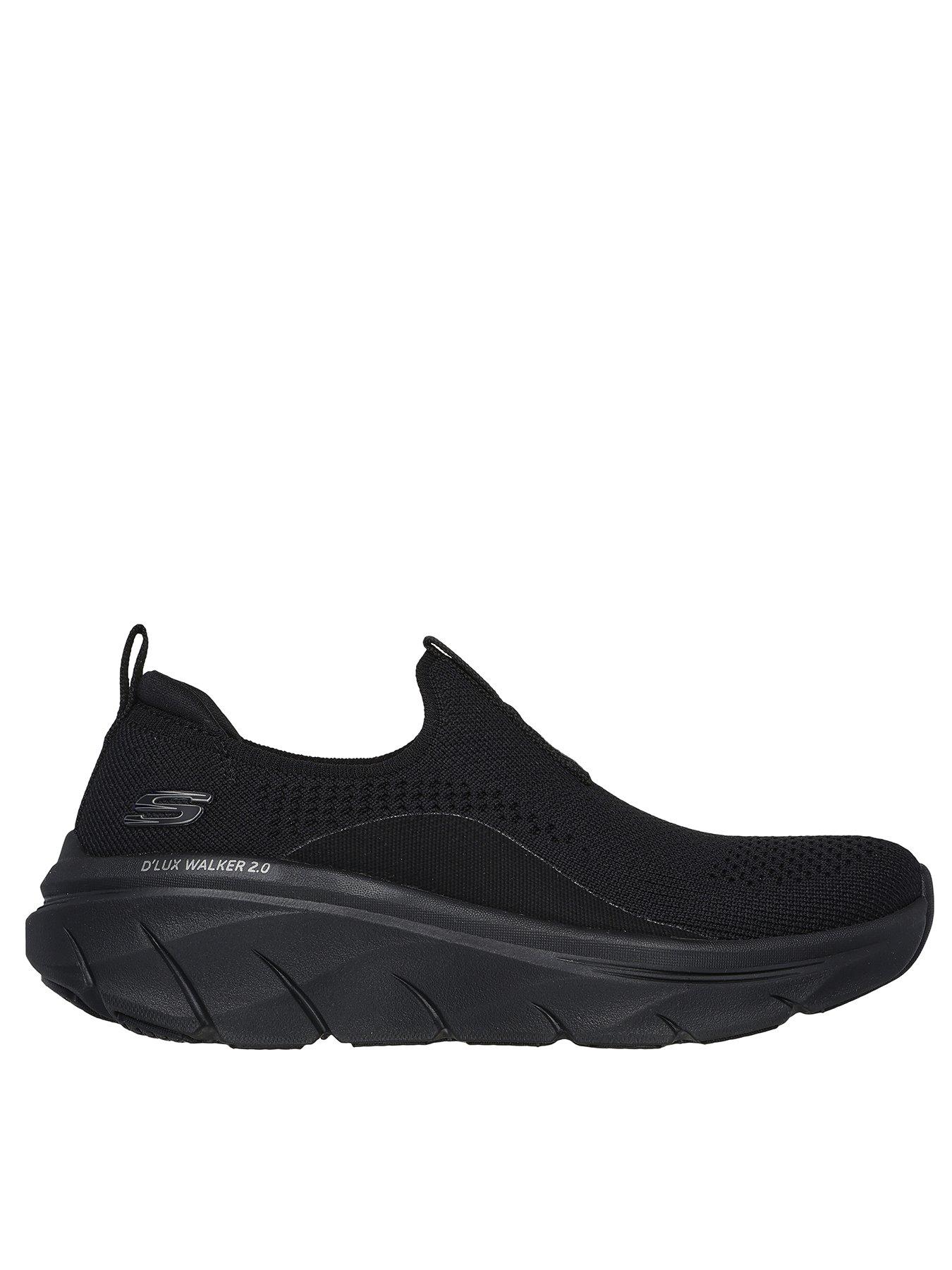 Skechers Skechers D lux Walker 2.0 Stretch Knit Slip On Trainers