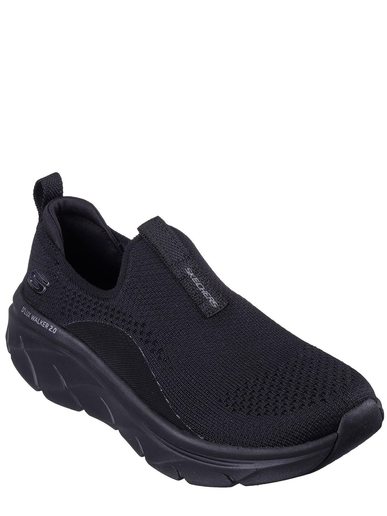 Skechers Skechers D lux Walker 2.0 Stretch Knit Slip On Trainers