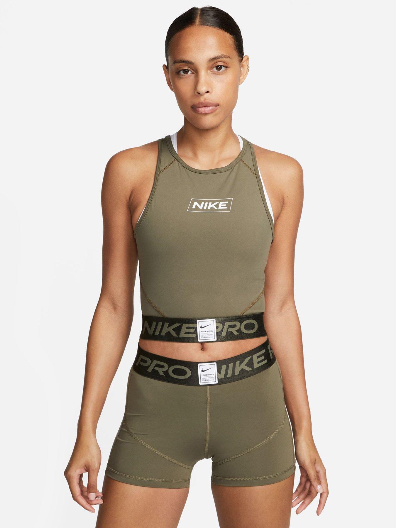 nike-womens-nike-pro-dri-fit-tank-khaki