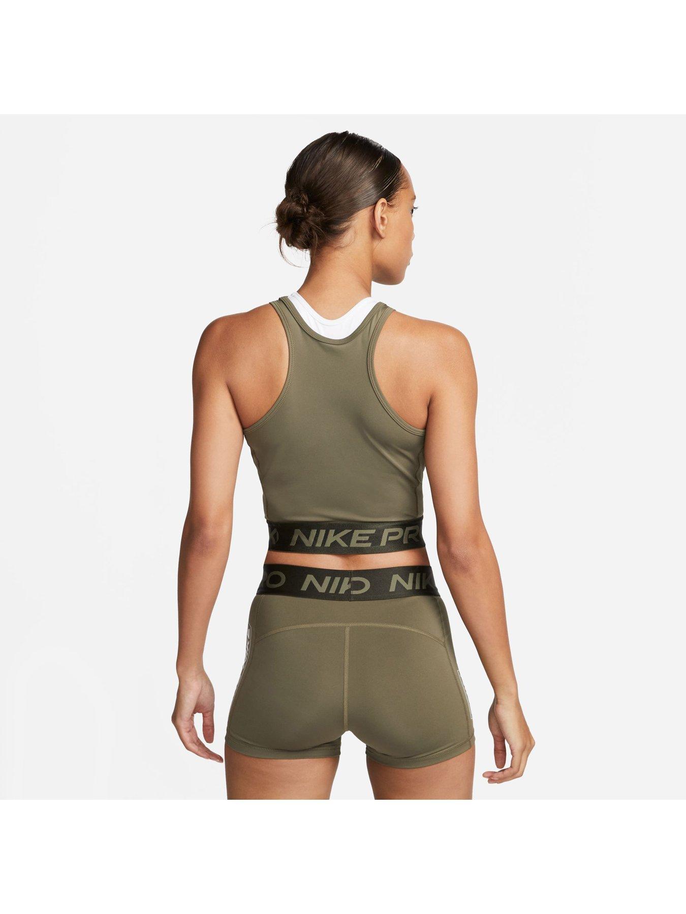 nike-womens-nike-pro-dri-fit-tank-khakistillFront