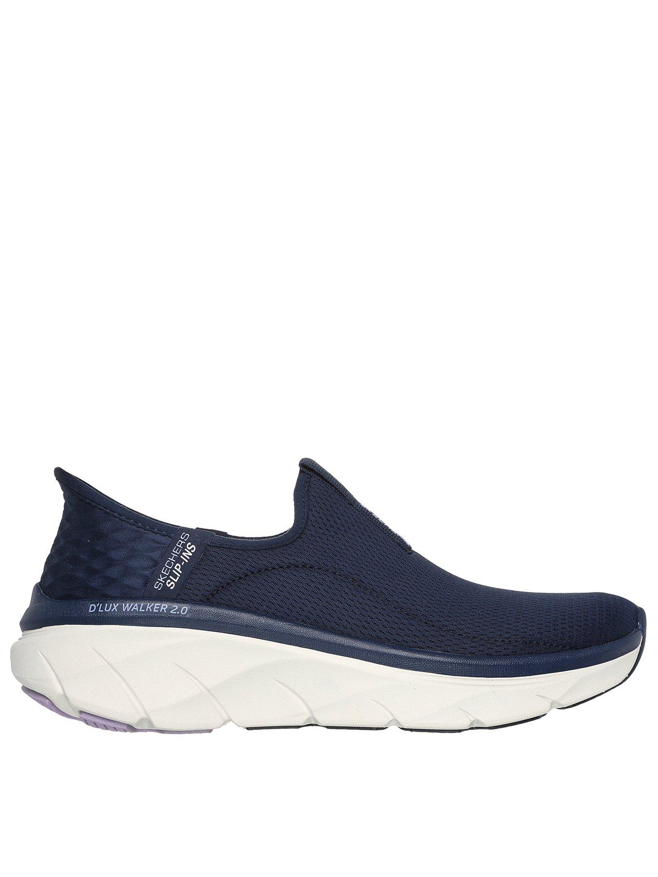 skechers-skechers-dlux-walker-20-mesh-slip-on-trainers-navy