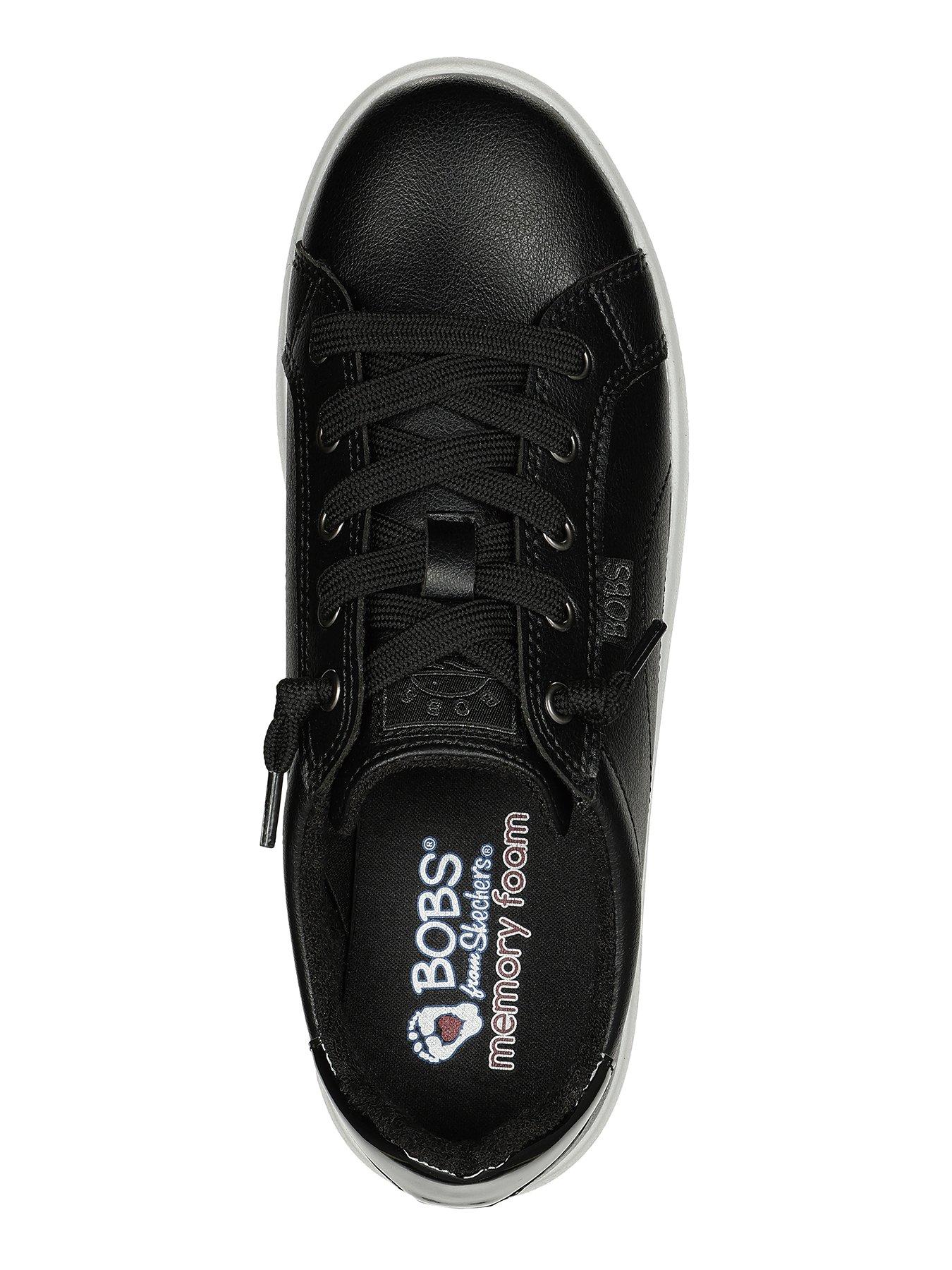 skechers-skechers-bobs-dvine-vegan-leather-lace-slip-on-plimsolls-blackoutfit