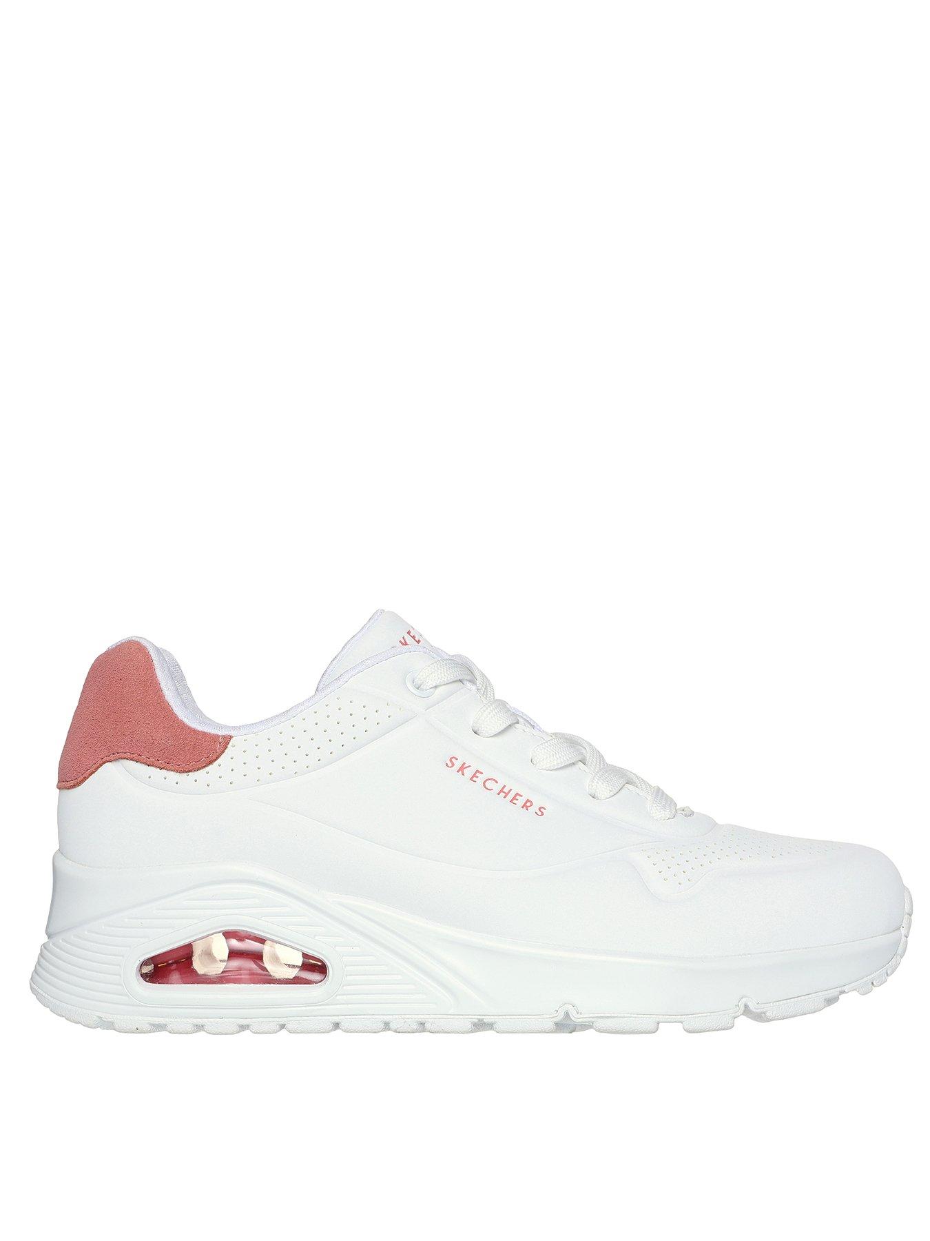 skechers-skechers-uno-pop-colour-durabuck-fashion-trainer-white-amp-coral