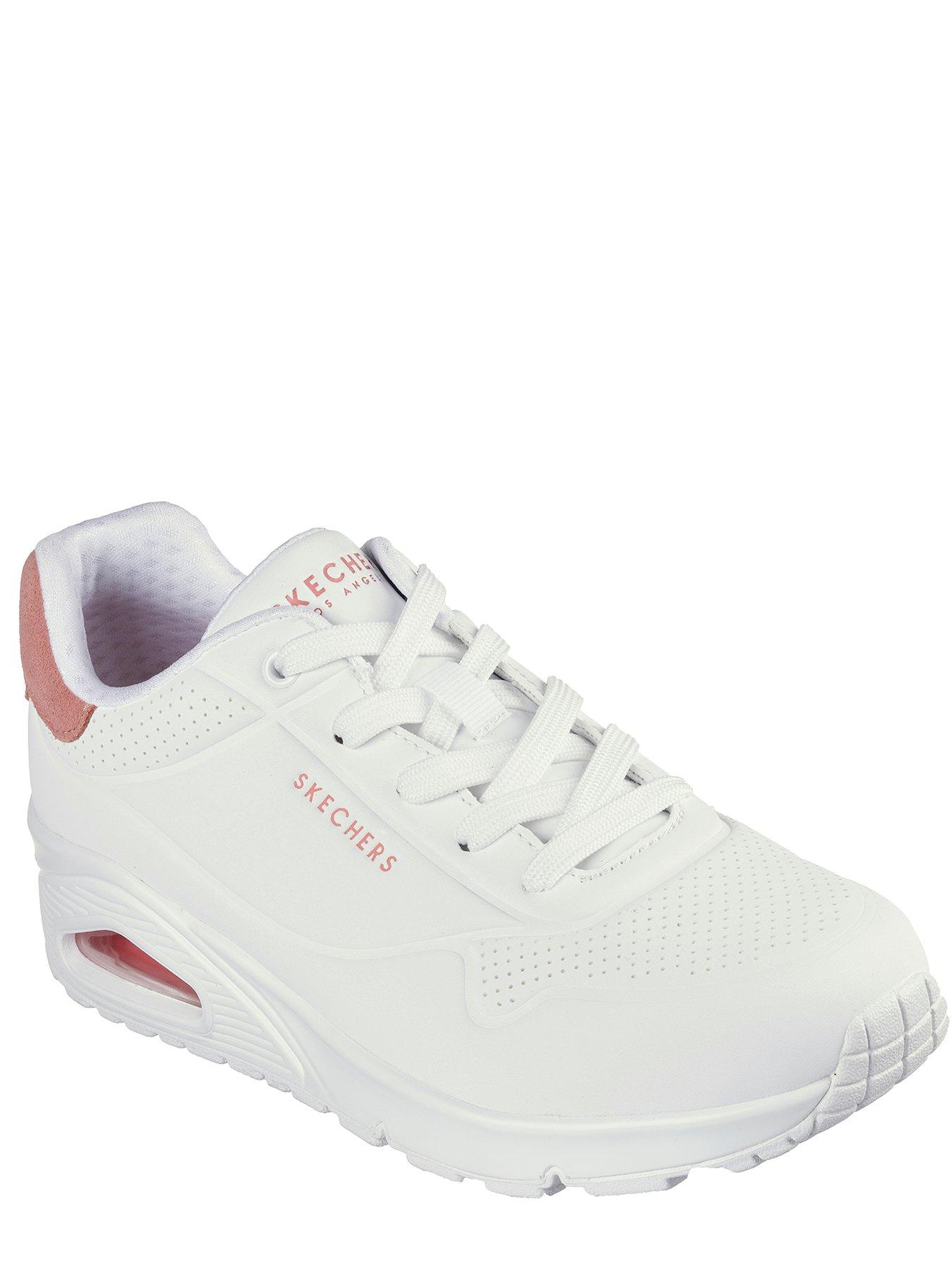 skechers-skechers-uno-pop-colour-durabuck-fashion-trainer-white-amp-coralstillFront