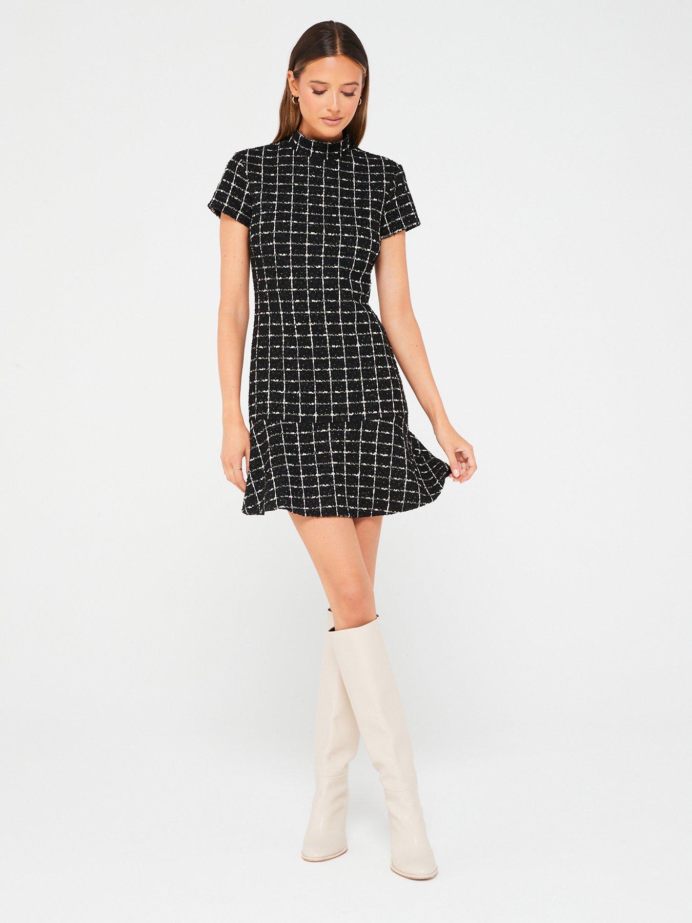 mango-frill-hem-mini-dressfront