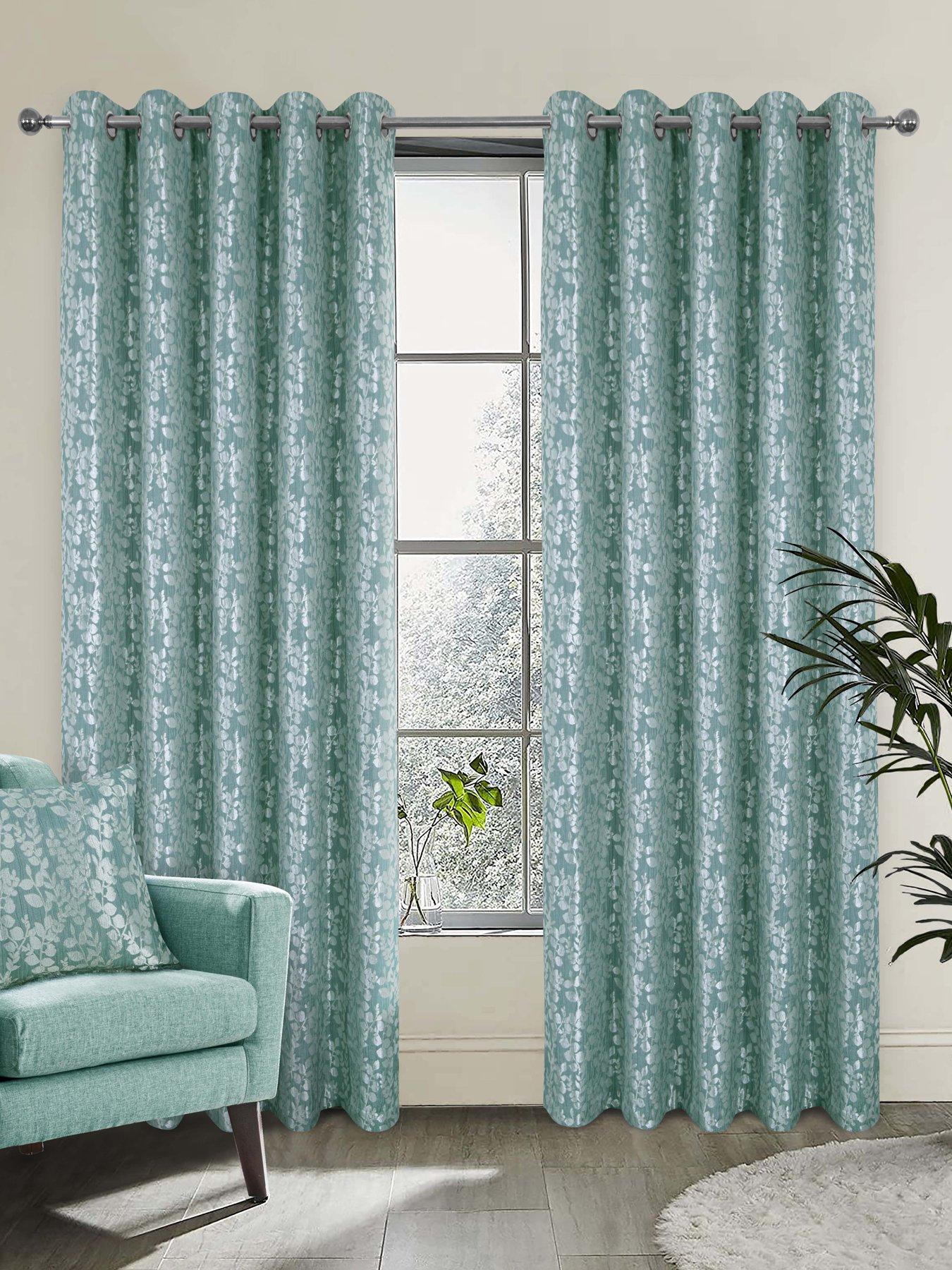 Lucia Thermal Velour Eyelet Lined Curtains