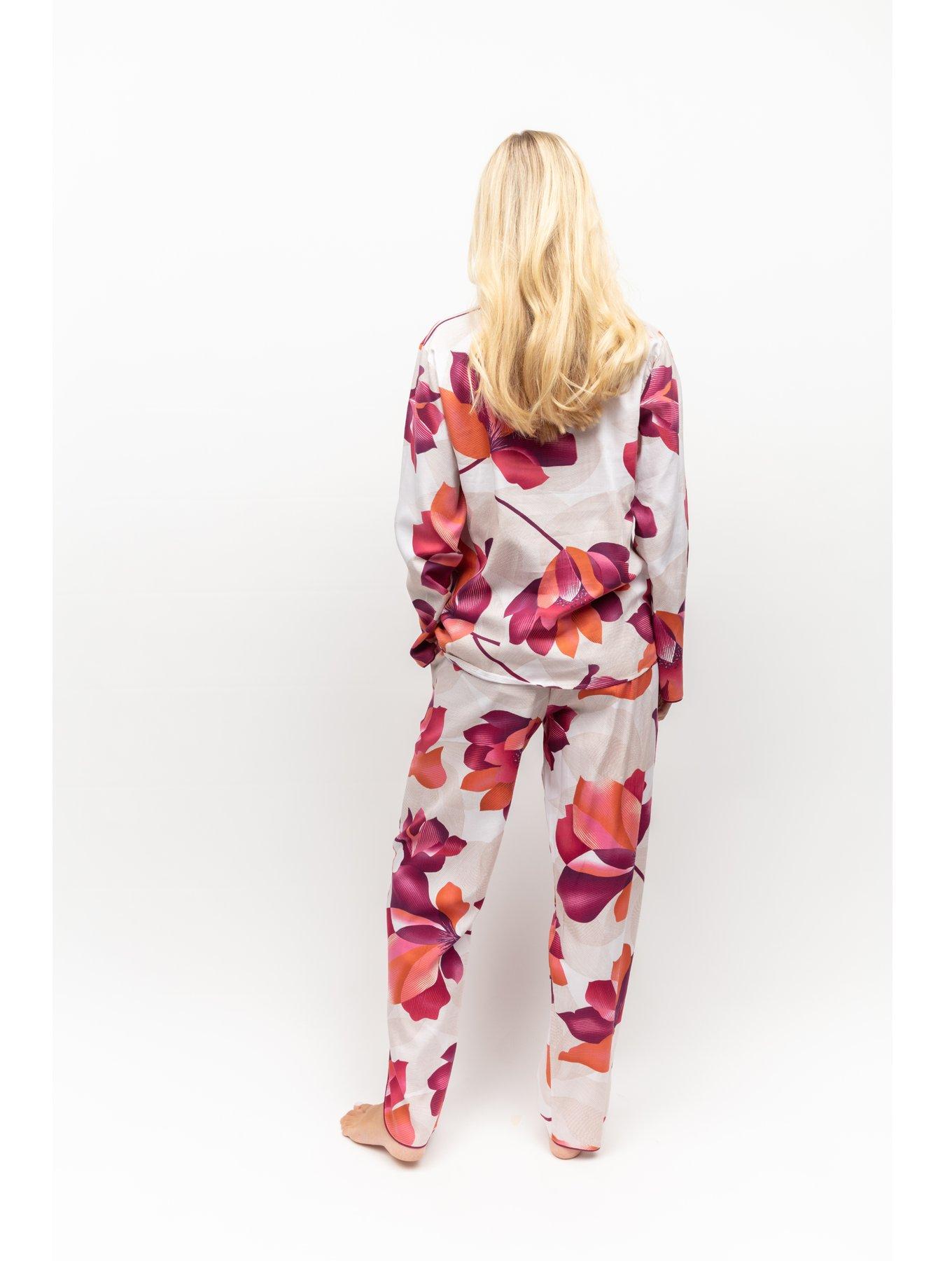cyberjammies-cream-floral-print-pyjamastillFront