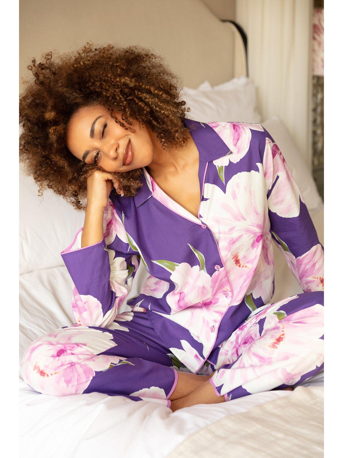 cyberjammies-purple-floral-print-pyjama-topoutfit