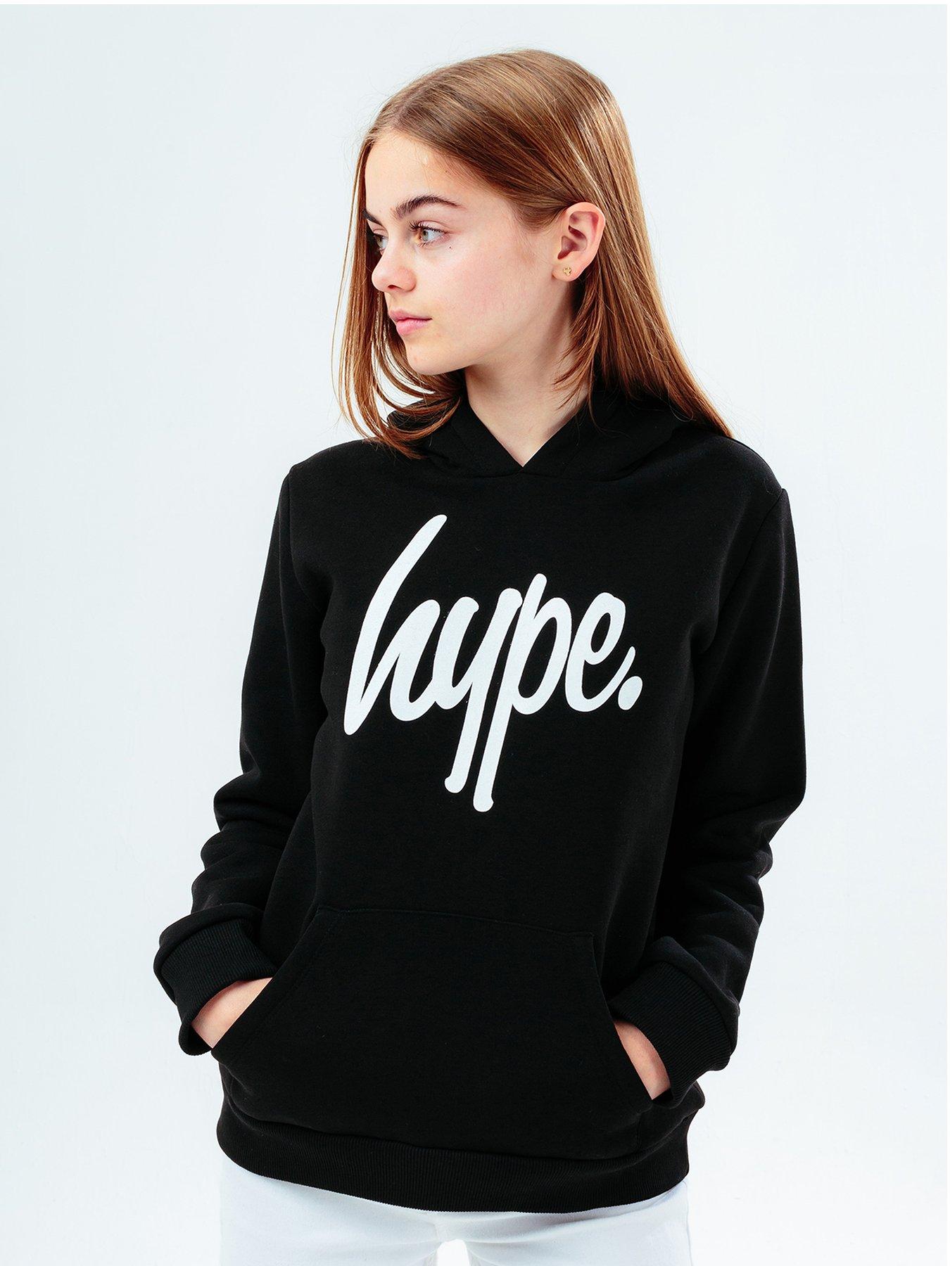 hype-hype-unisex-core-kids-black-script-hoodie