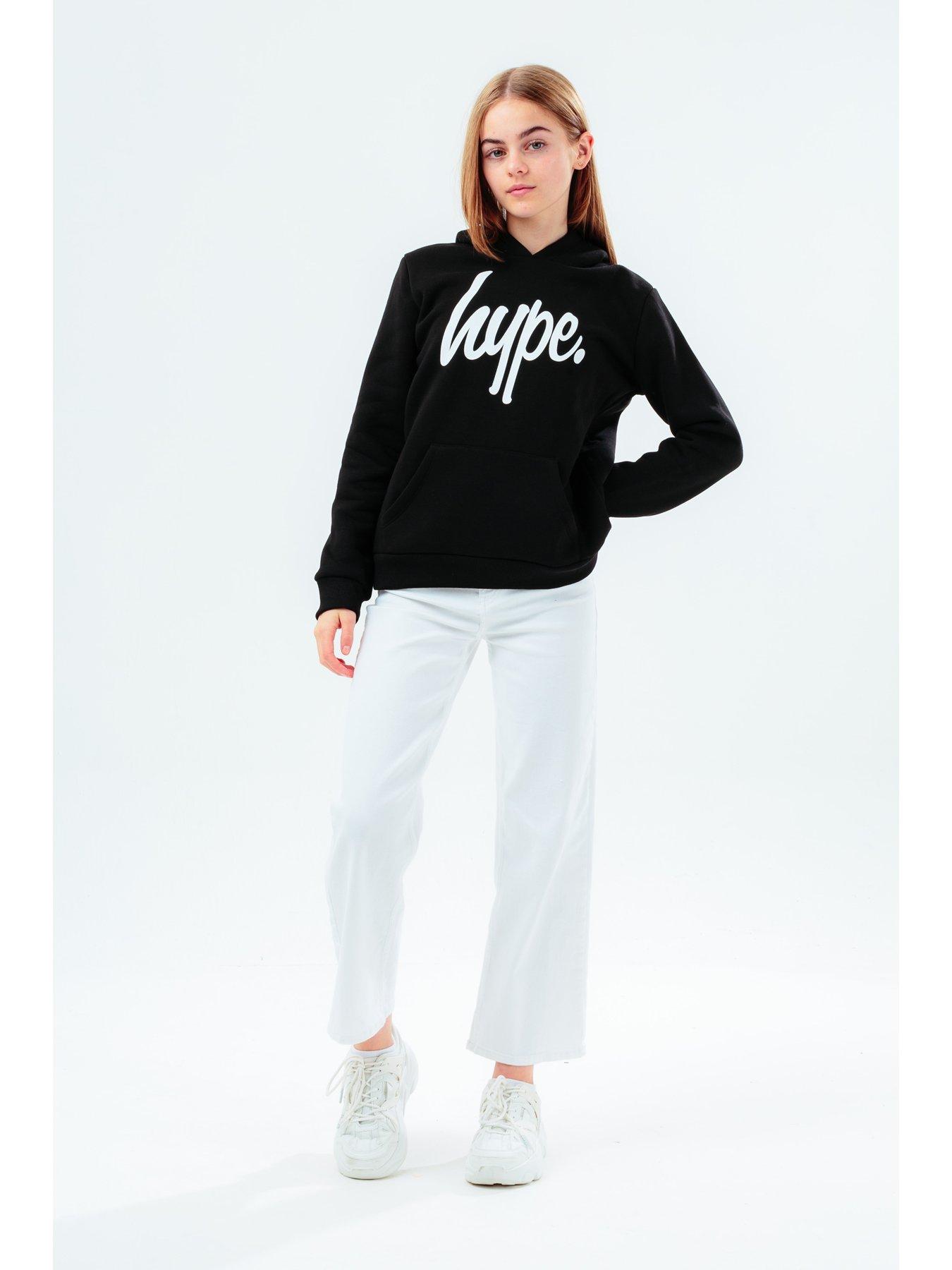 hype-hype-unisex-core-kids-black-script-hoodiestillFront