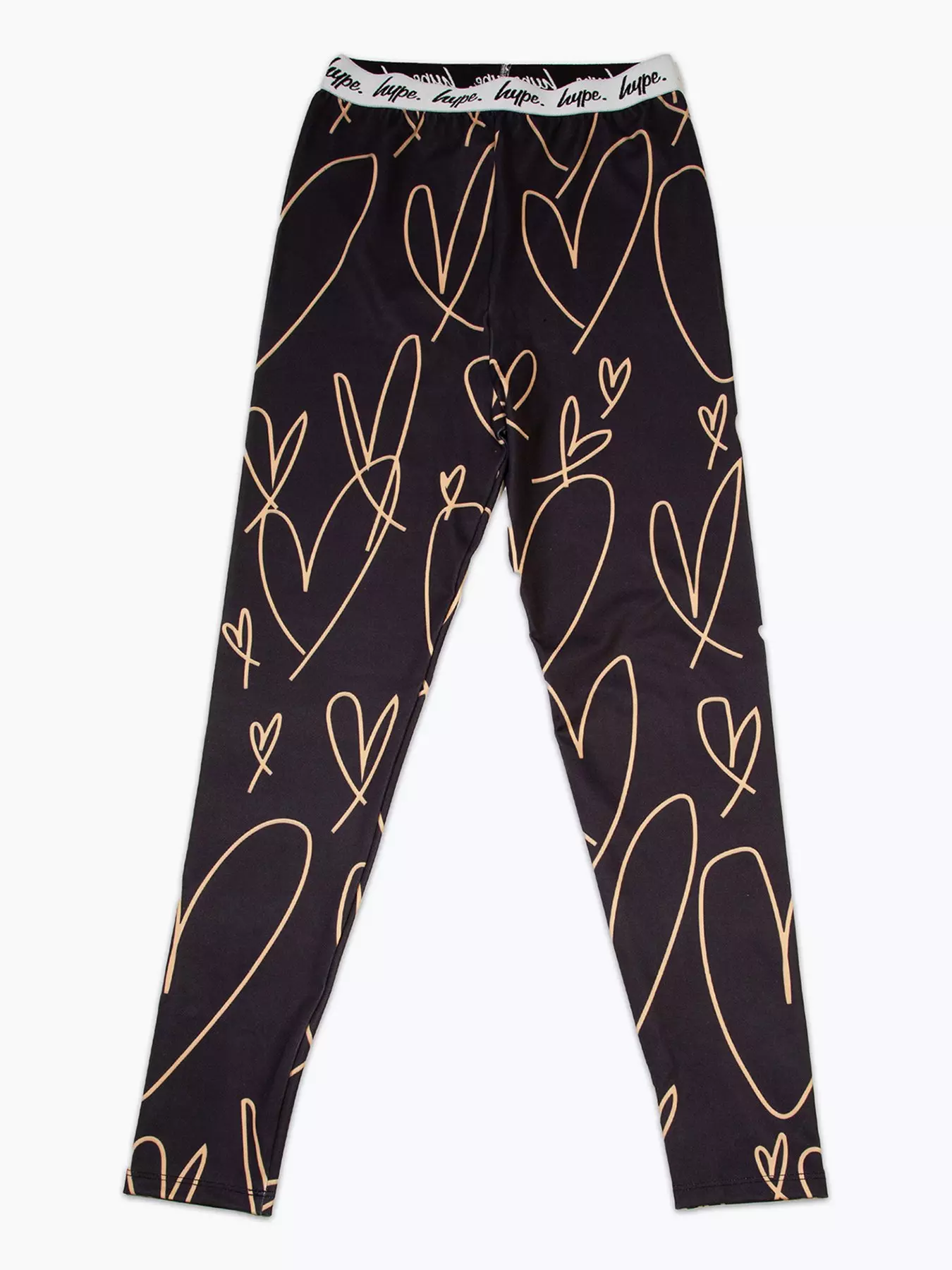 HYPE GIRLS PINK SPRAY HEART LEGGINGS