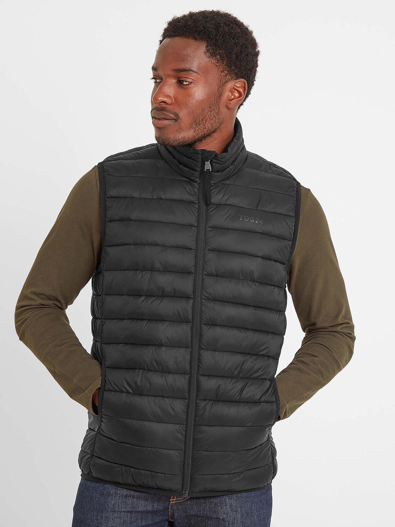 North face mens black vest new arrivals