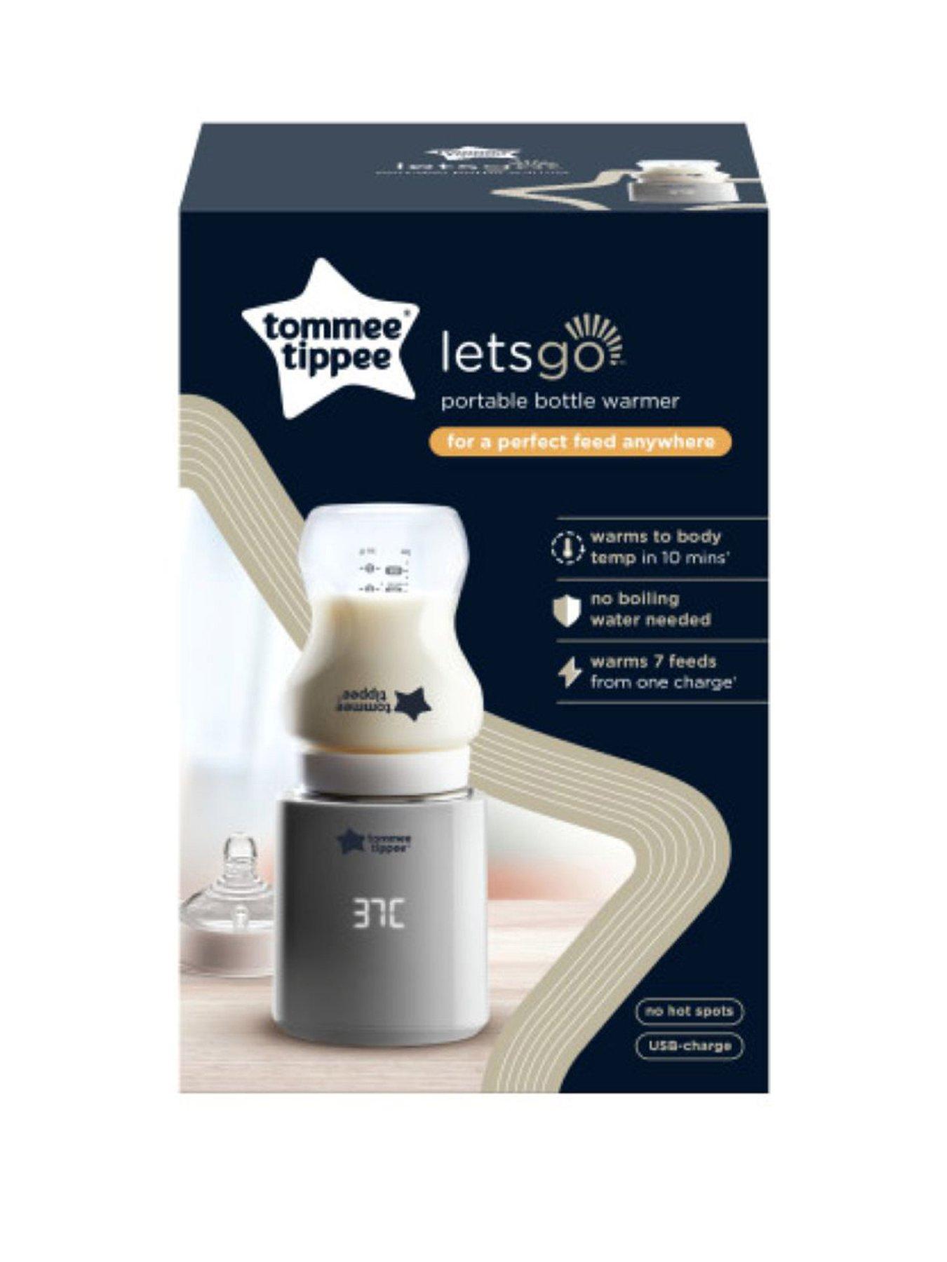 Tommee Tippee Lets Go Portable Travel Baby Bottle Warmer Grey