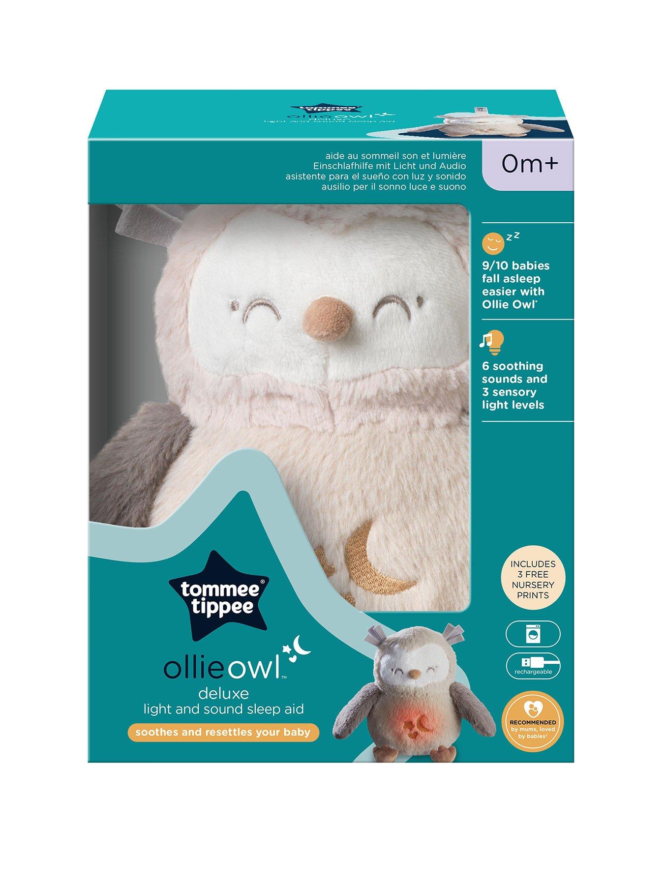Image 2 of 6 of Tommee Tippee Ollie the Owl Deluxe Light and Sound Travel Sleep Aid