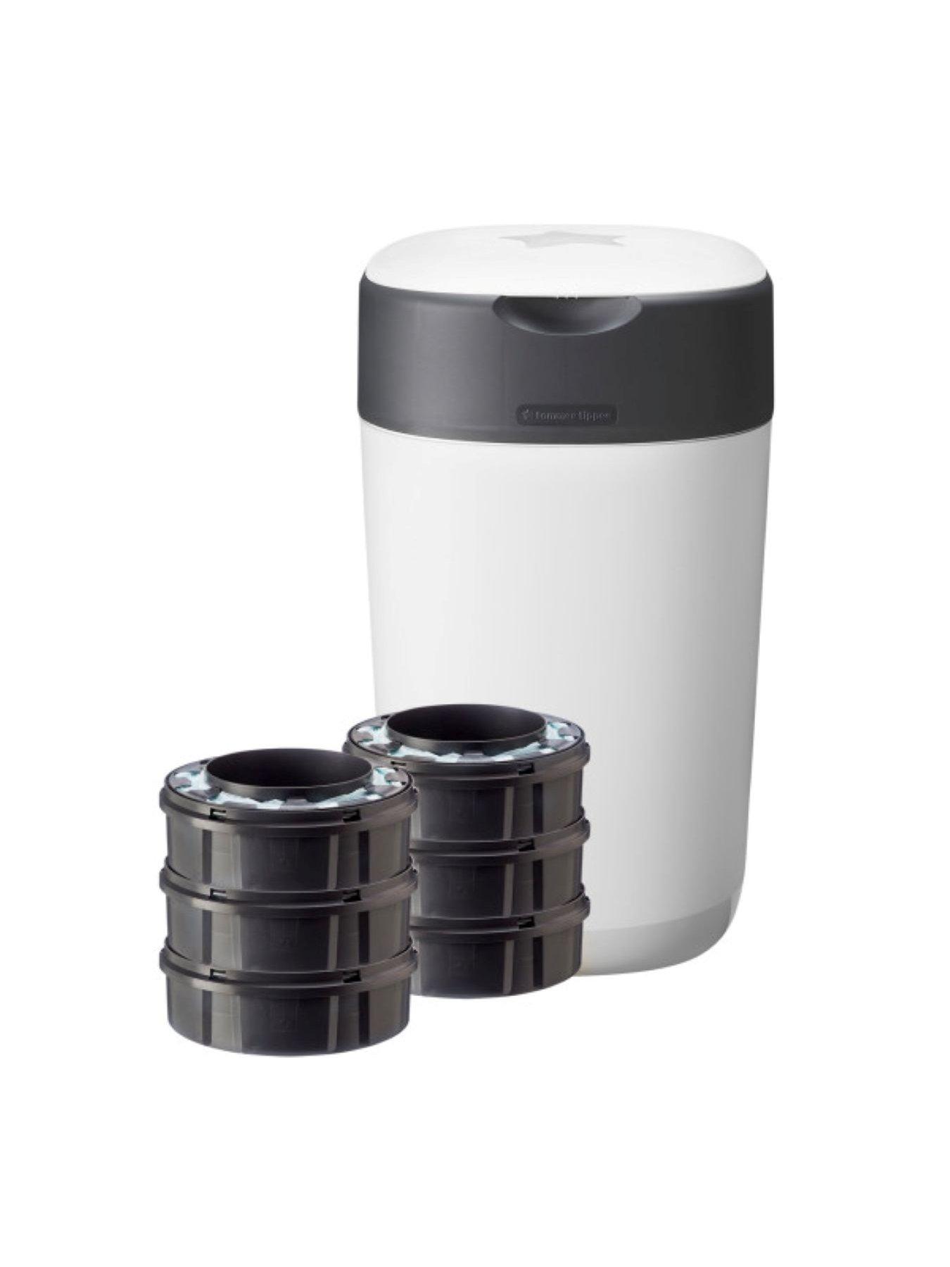 Tommee Tippee Twist  &  Click Nappy Disposal Bin  &  6 Refills Set