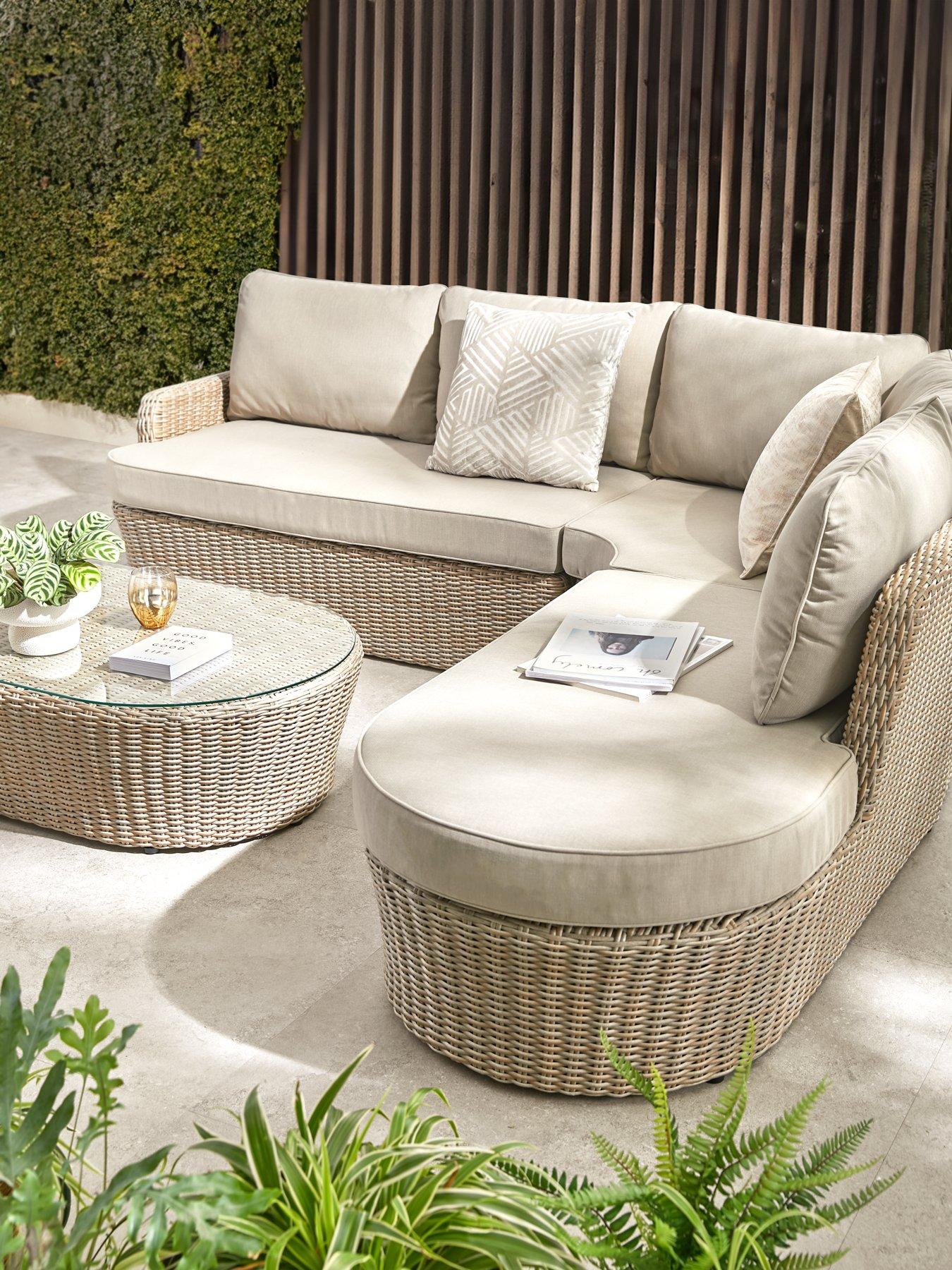 Very corner garden sofa shop