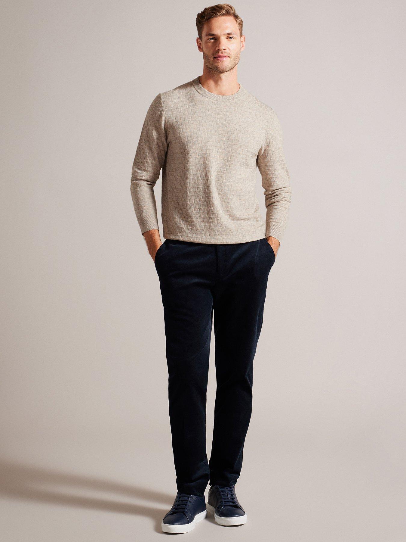 ted-baker-ted-baker-loung-long-sleeve-t-stitch-crew-neck-jumper-light-brownback