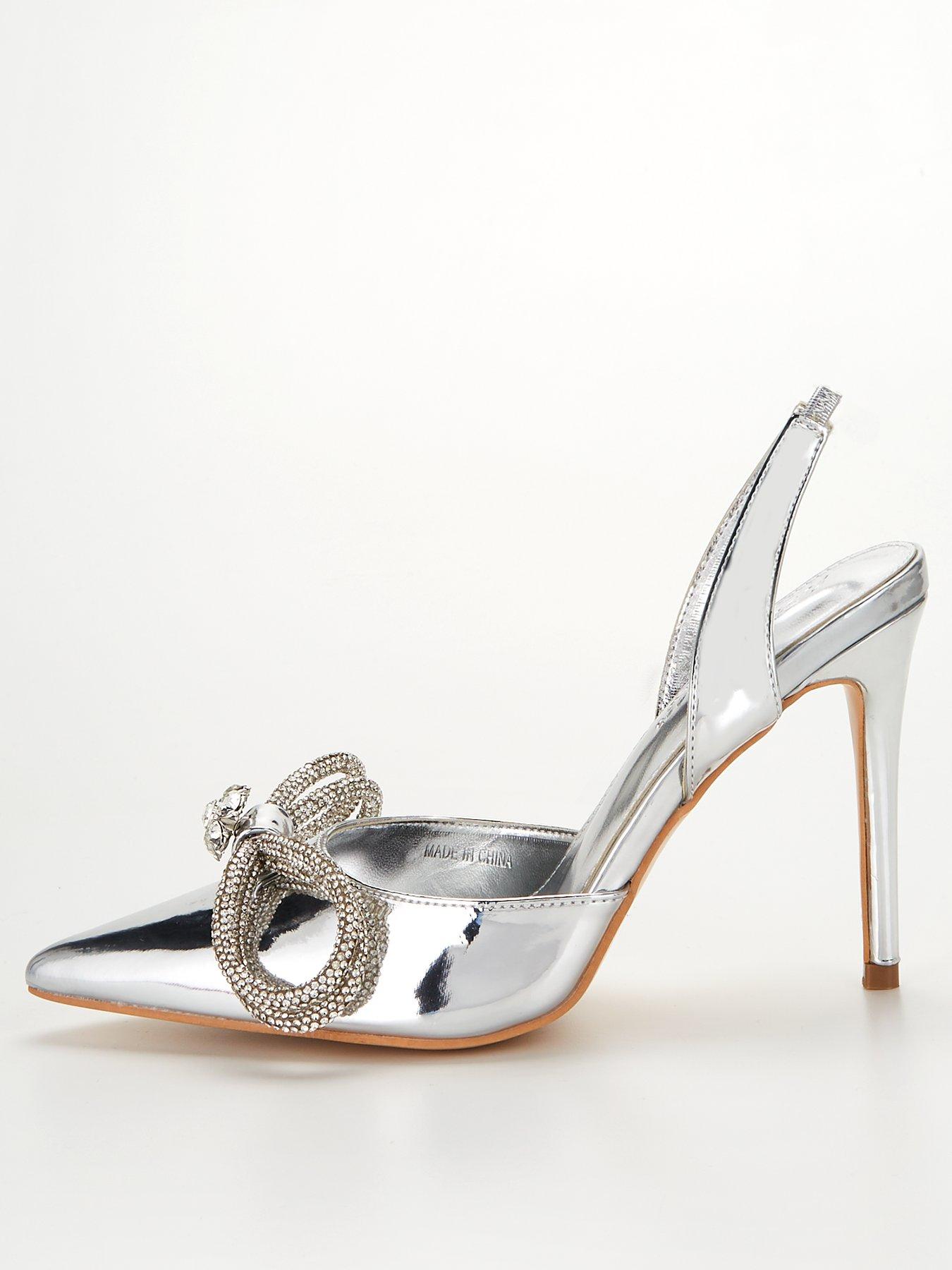 Silver hot sale heels ireland