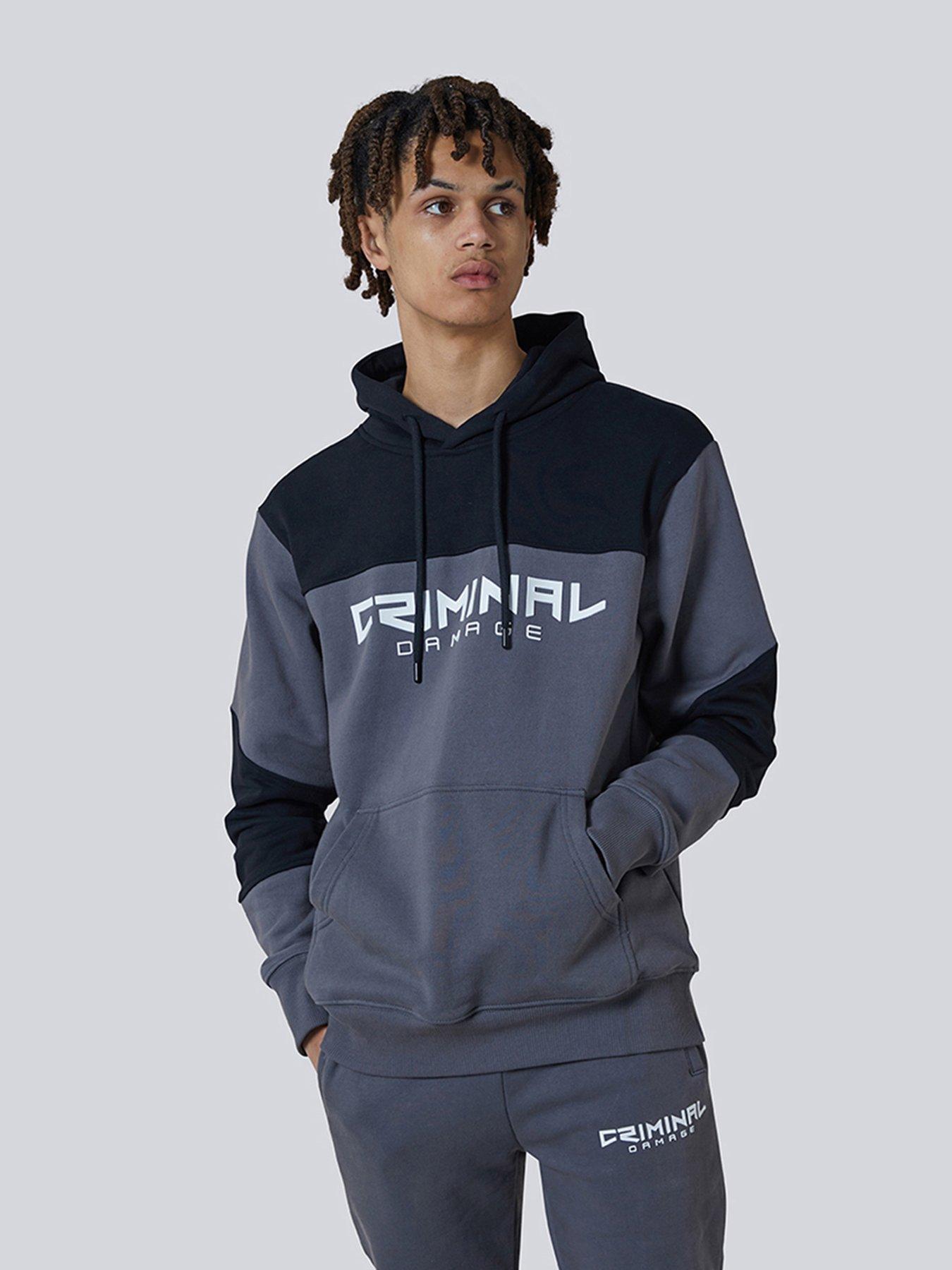 Criminal damage cheap black hoodie