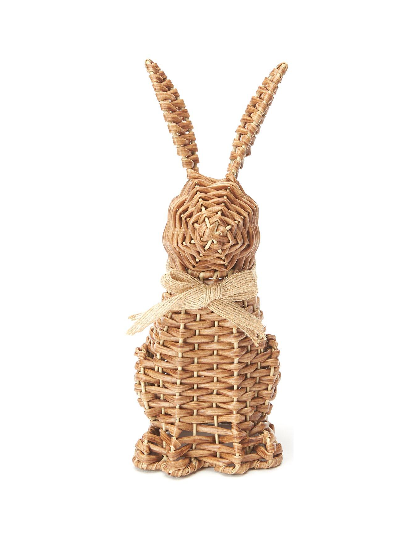 Image 2 of 6 of Very Home 26cm Rattan Effect Spring/ Easter Rabbit