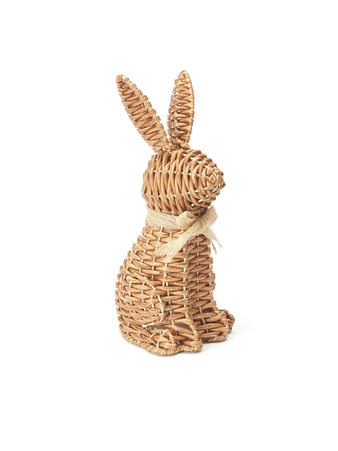 Image 3 of 6 of Very Home 26cm Rattan Effect Spring/ Easter Rabbit