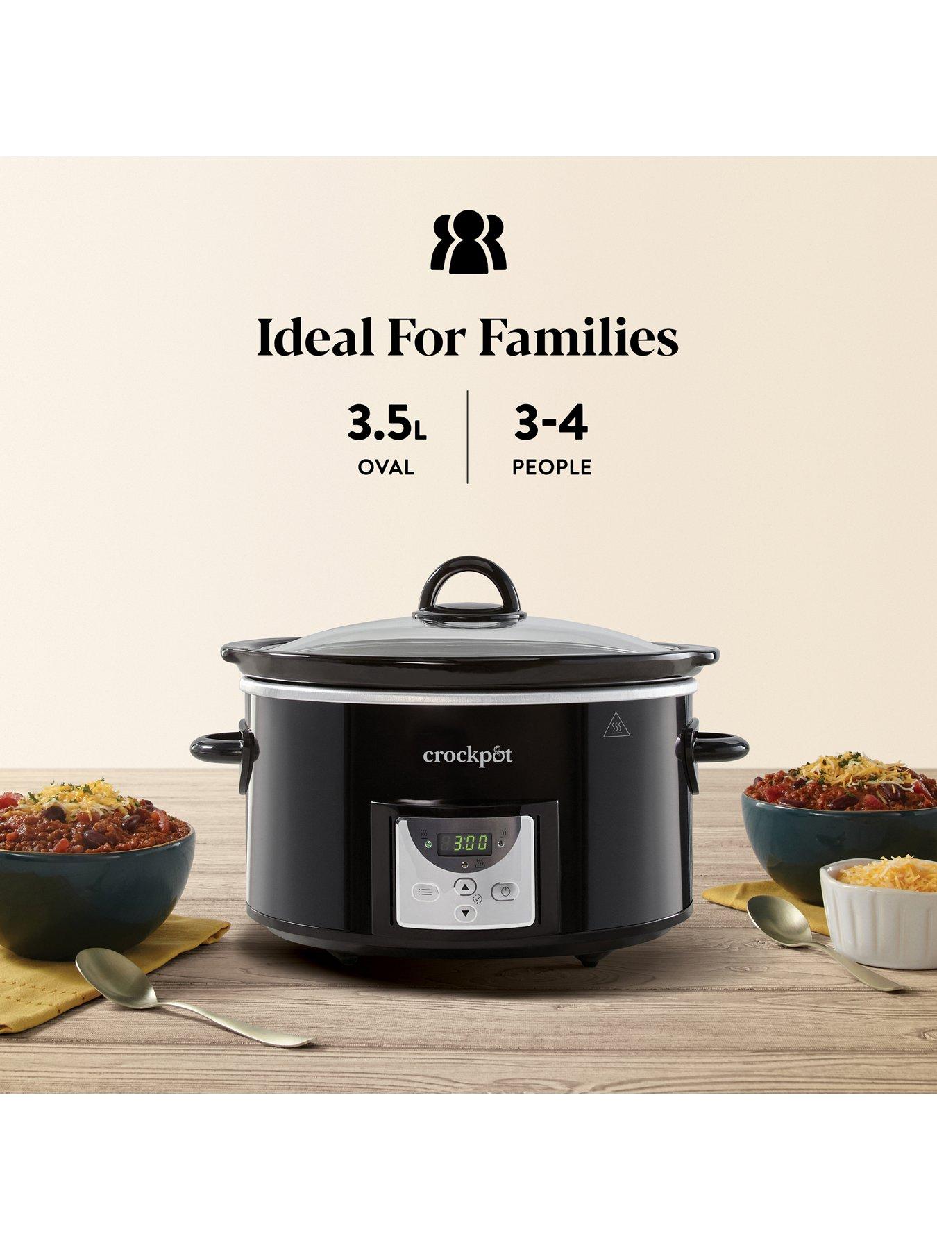 Image 3 of 8 of Crock-Pot Crockpot 3.5L Black Digital Slow Cooker
