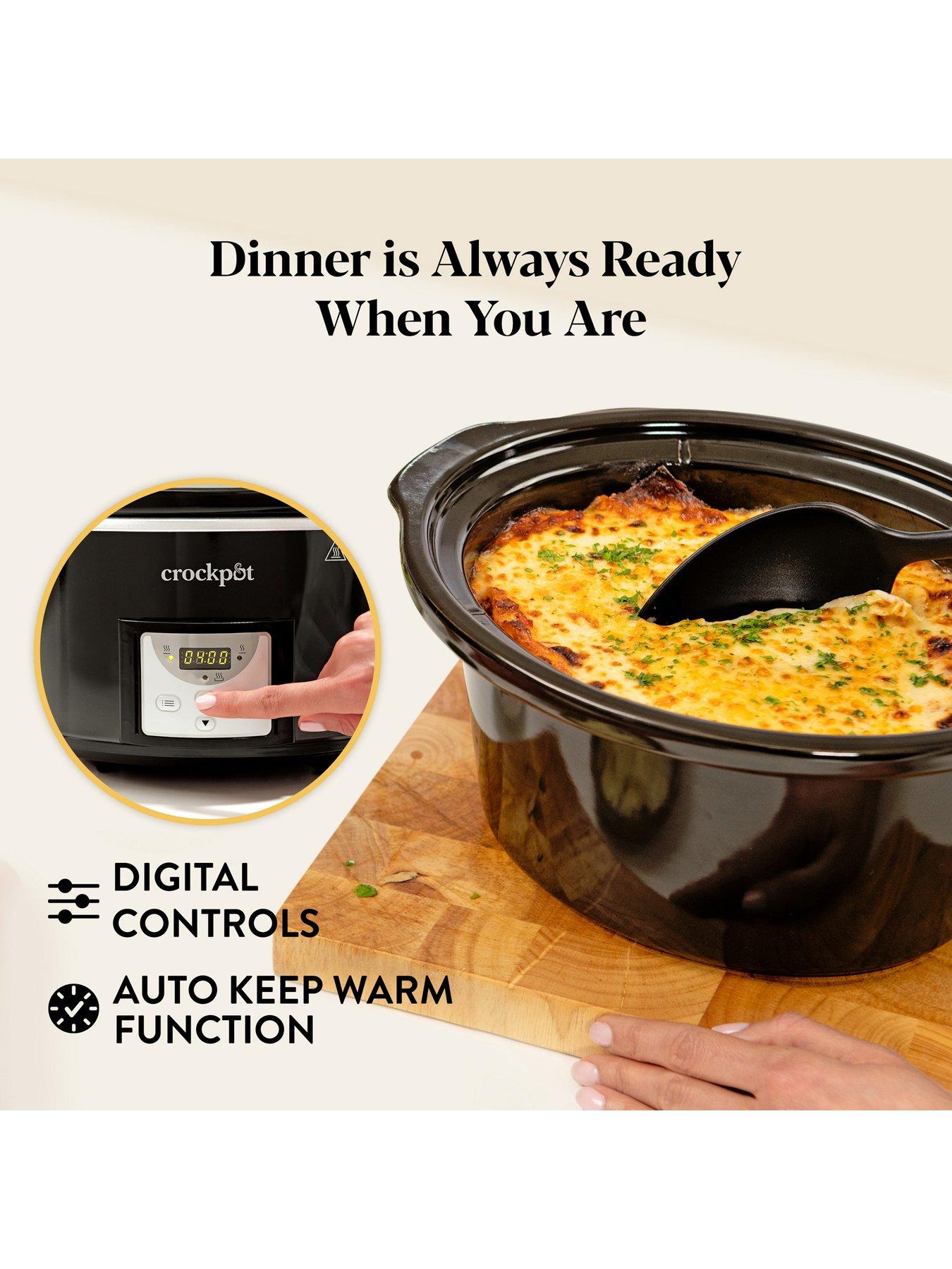 Image 4 of 8 of Crock-Pot Crockpot 3.5L Black Digital Slow Cooker