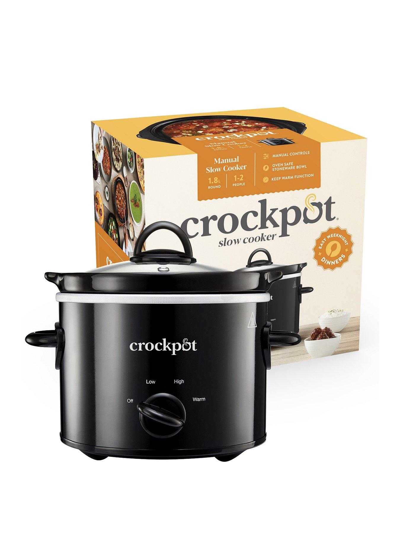 Image 1 of 7 of Crock-Pot Crockpot 1.8L Black Manual Slow Cooker