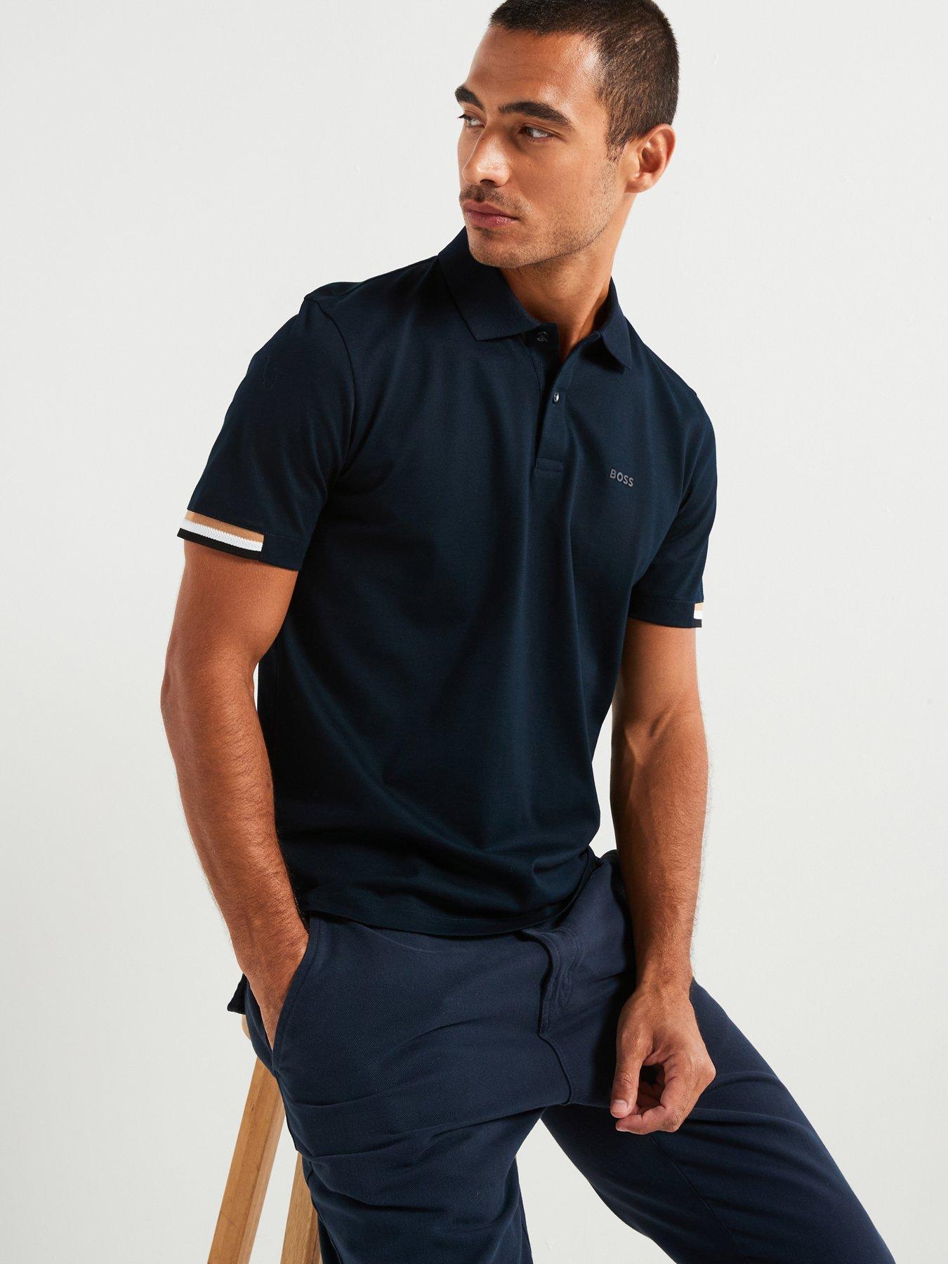 BOSS Parlay 147 Regular Fit Polo Shirt - Dark Blue