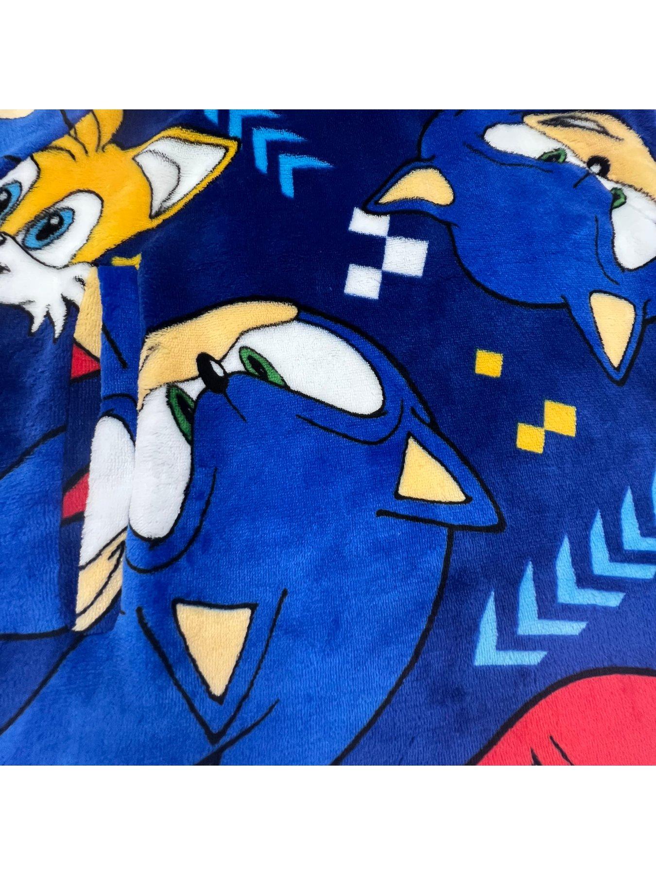 Sonic the 2024 hedgehog fleece blanket