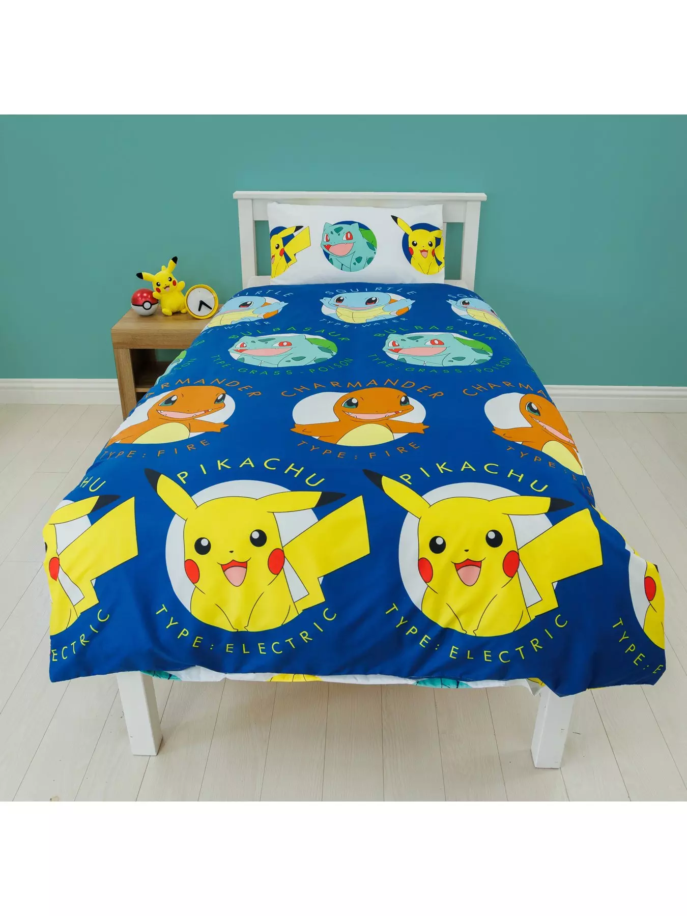 Pokemon Go Duvet Cover and Pillowcase Set Bedding Set 743