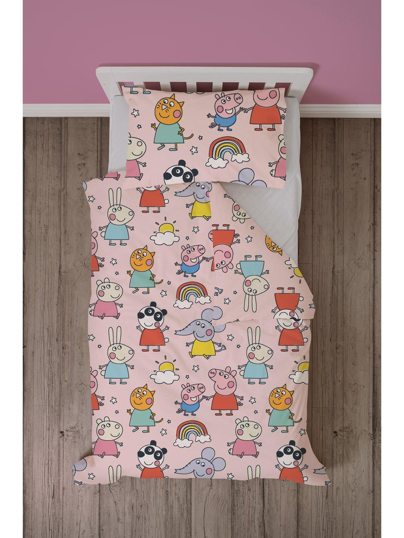 Peppa pig cot bed duvet cover tesco best sale