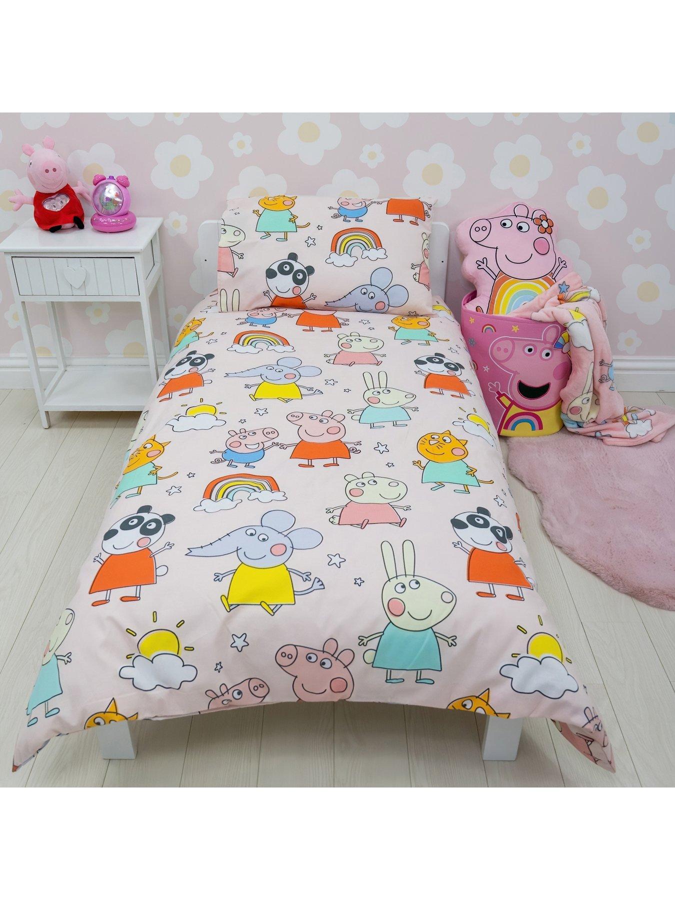 Kids Bedding Peppa Pig Cot Bed Duvet Cover Tesco Peppa Pig