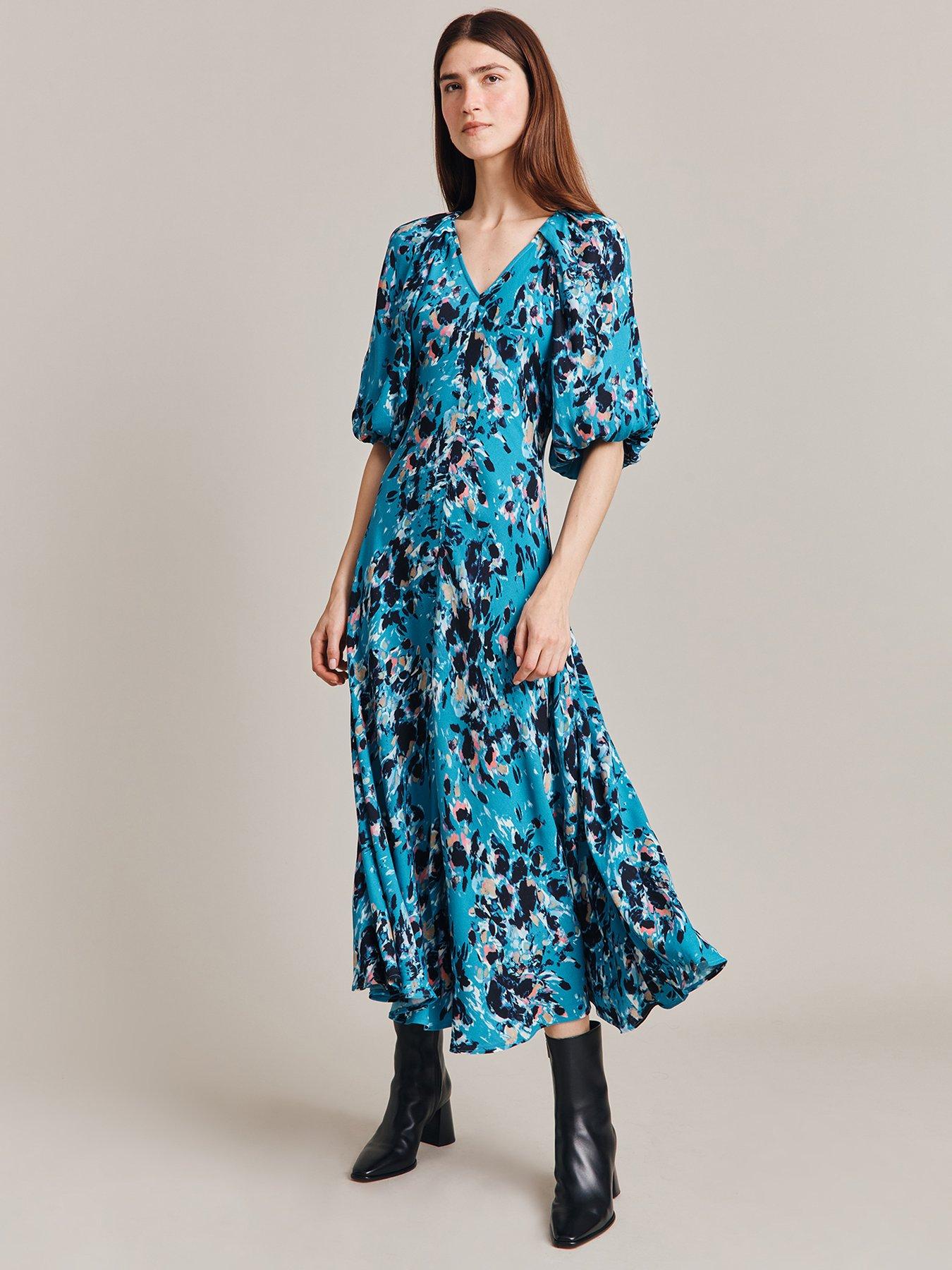 ghost-ghost-dana-dress--blue-inky-flowers