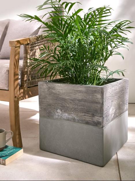 very-home-square-stone-planter-31cm