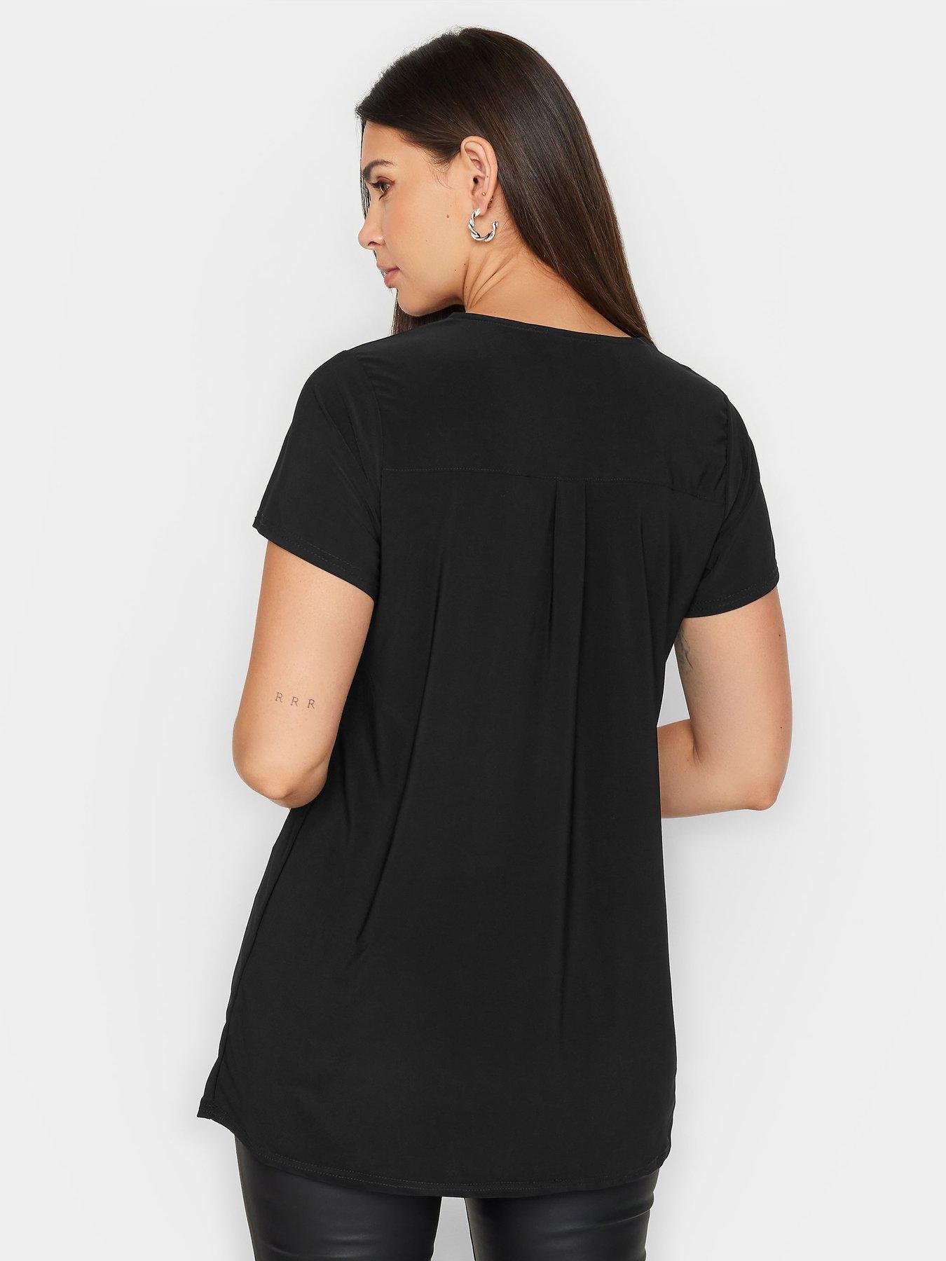 long-tall-sally-zip-detail-tshirt-blackstillFront