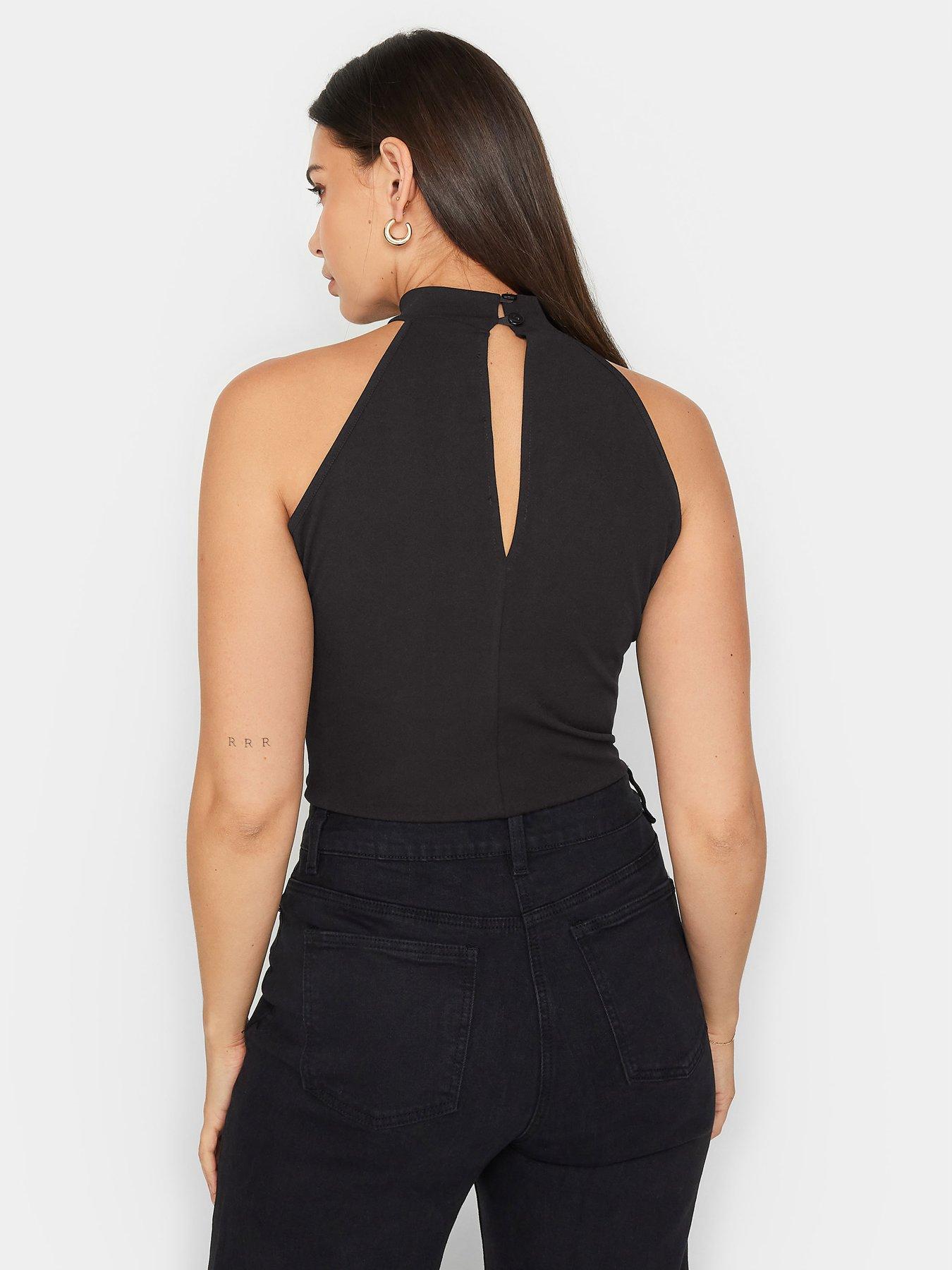 long-tall-sally-corsage-halter-neck-top-blackstillFront