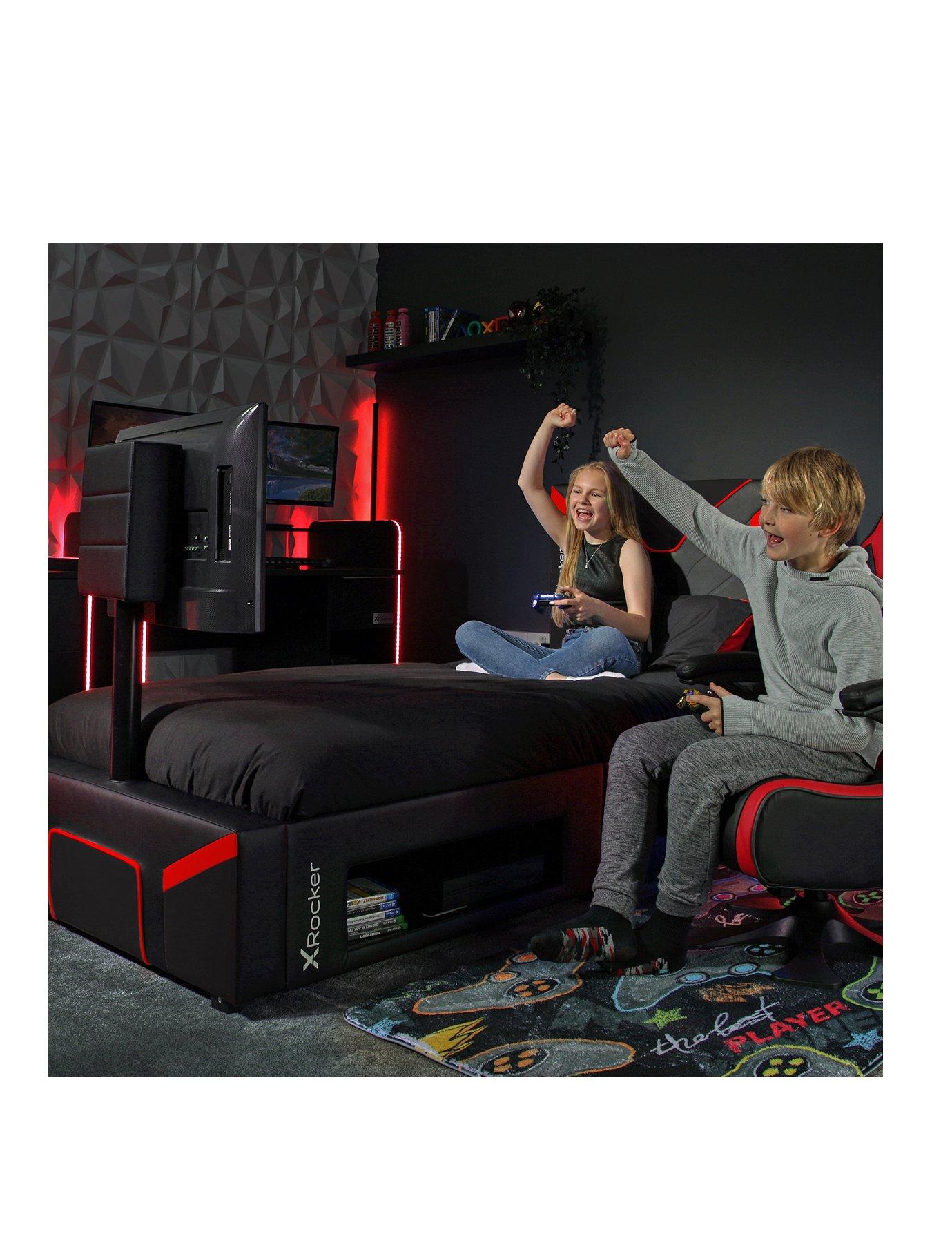 Image 2 of 7 of X Rocker Cerberus Twist Single TV Bed with Mattress Option (Buy &amp; SAVE!)