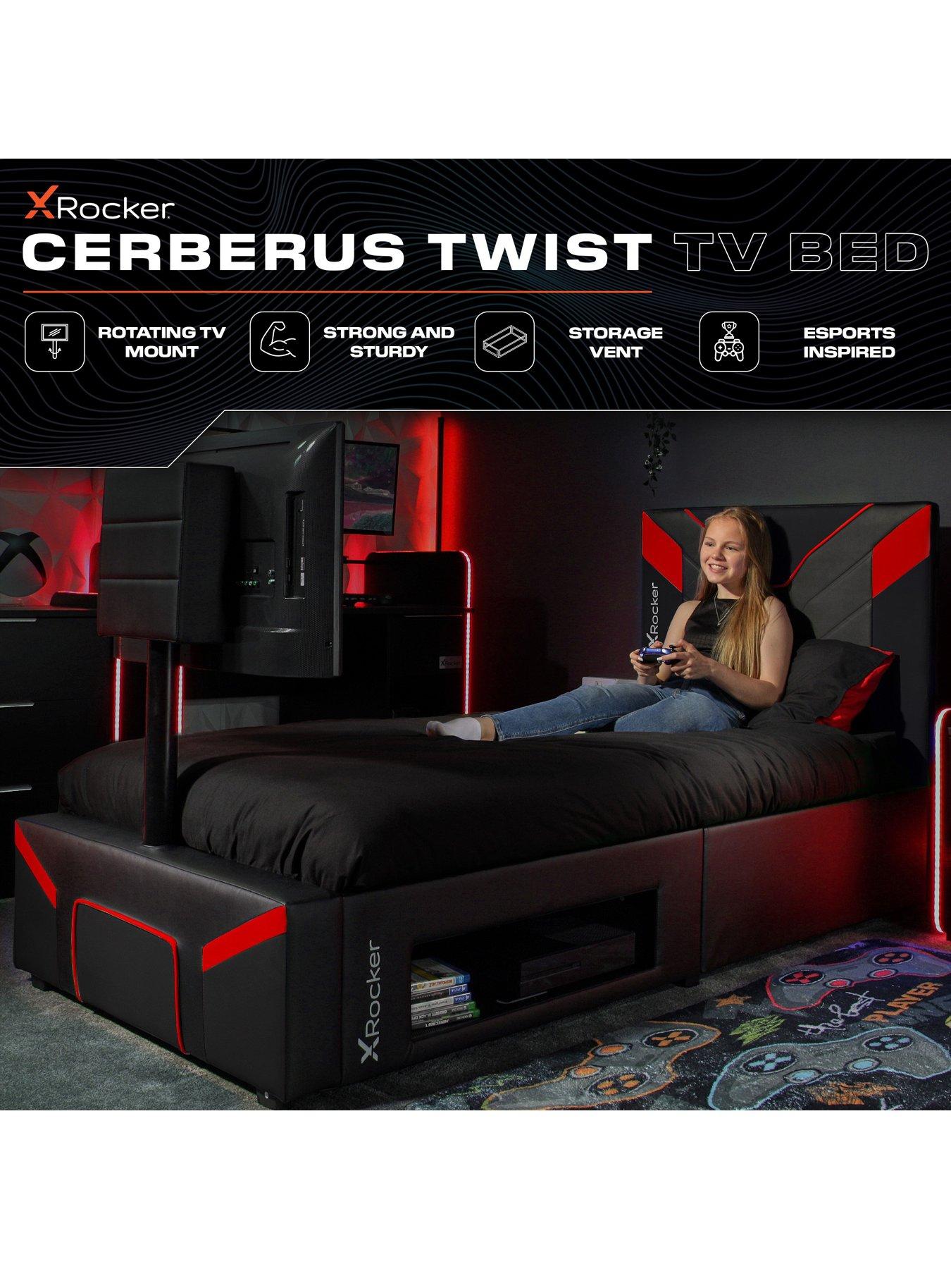 Image 6 of 7 of X Rocker Cerberus Twist Single TV Bed with Mattress Option (Buy &amp; SAVE!)