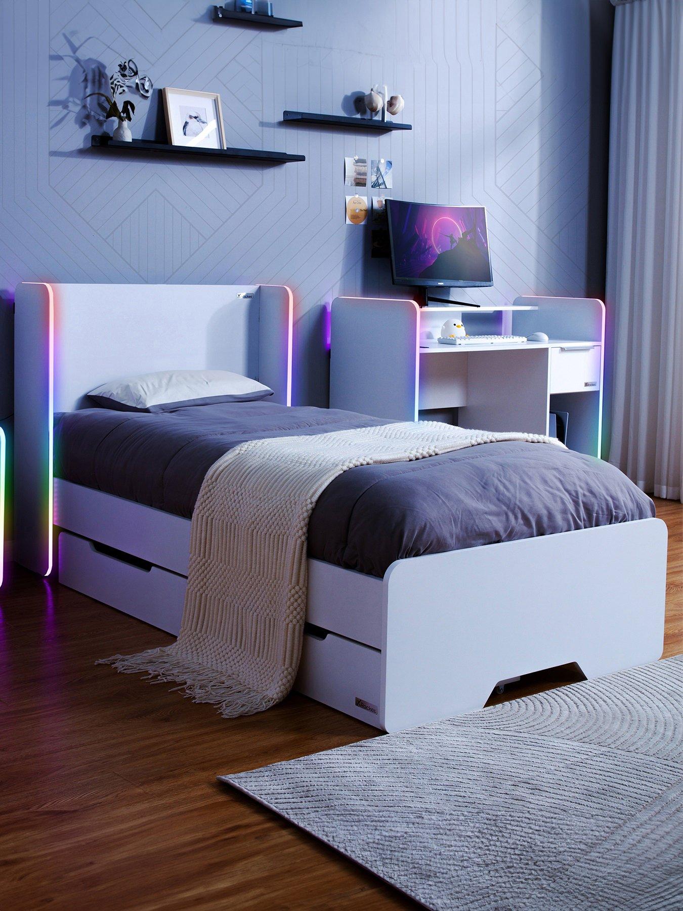 X Rocker Xrocker Electra Single Bed With Neo Motion App Lighting Control