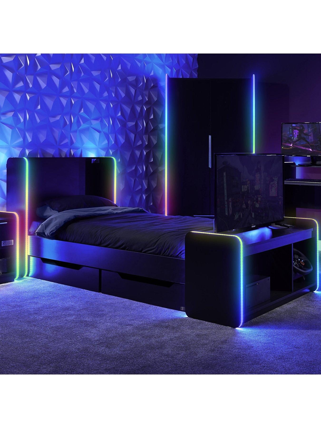 x-rocker-xrocker-electra-single-bed-with-neo-motion-app-lighting-controldetail